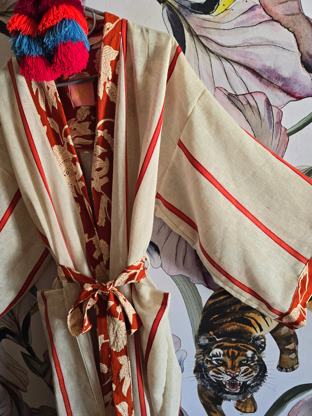 The SOUTH OF FRANCE LINEN KIMONO