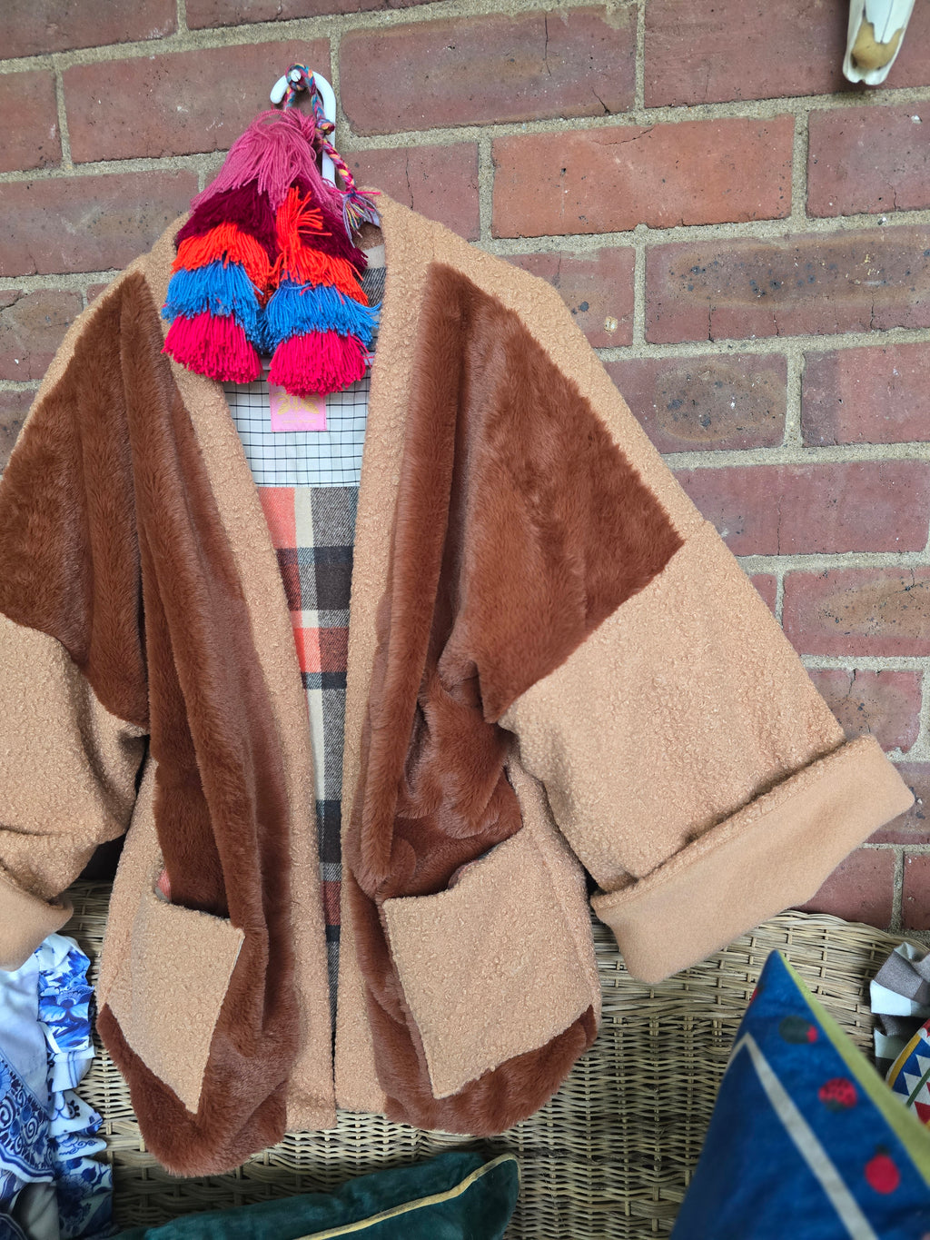 The LUMBER JILL REVERSIBLE FAUX FUR JACKET