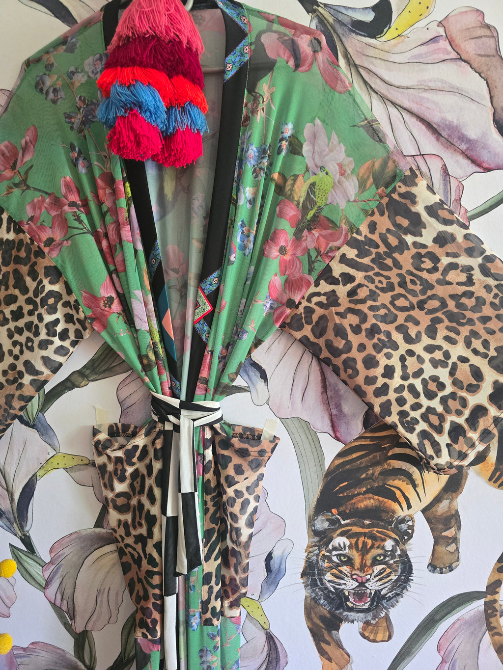 The WILD BIRD MESH KIMONO