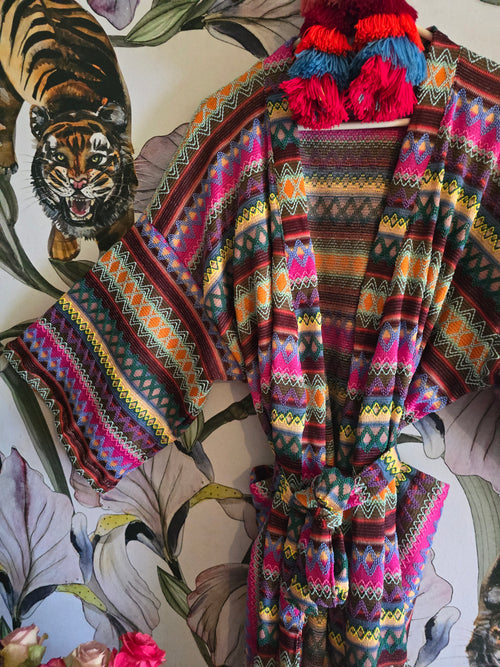 The OH SO BOHO CROCHET STYLE KIMONO