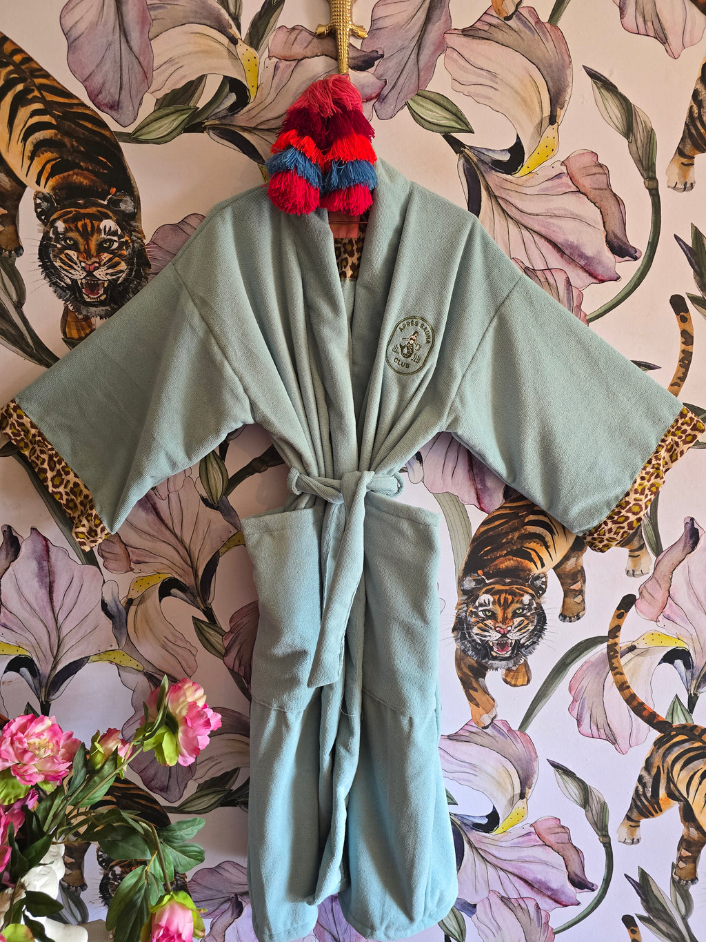 APRÈ SAUNA TOWLING GOWN BABY BLUE