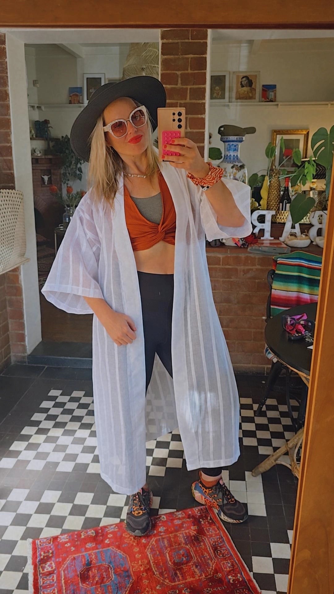 The LAMU SHEER  MUSLIN KIMONO