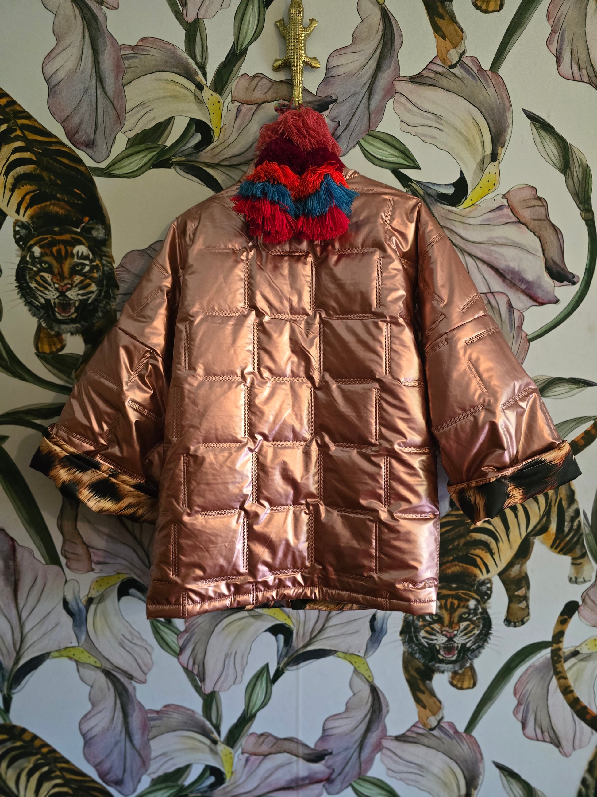 The COOL MOM PINK & LEOPARD REVERSIBLE PUFFER JACKET 🐆 ONLY ONE AVAILABLE