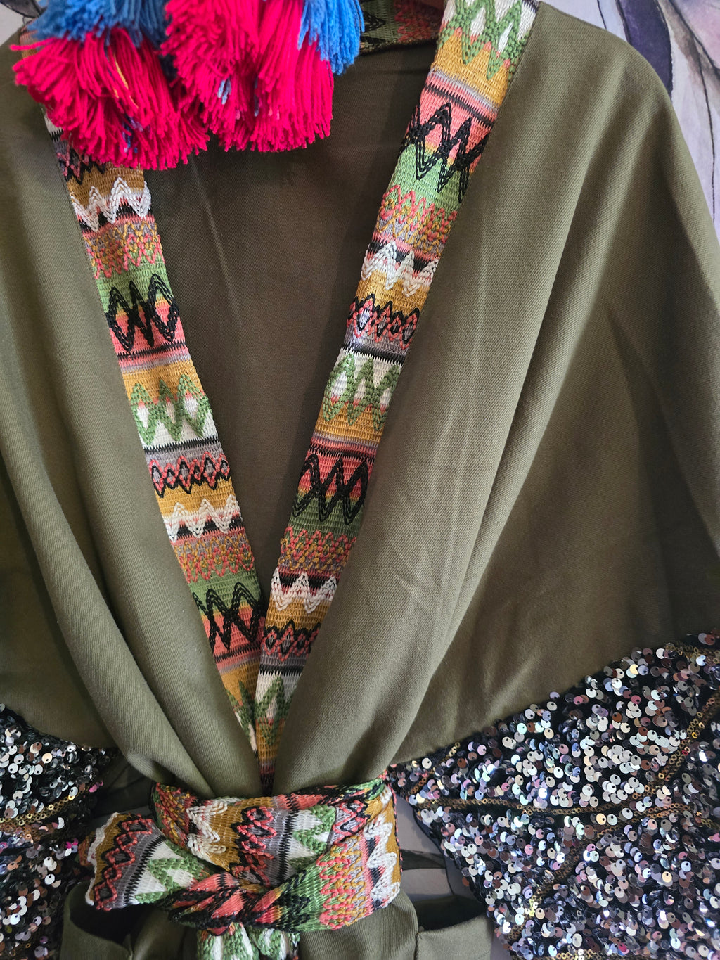 The NOMAD SEQUINS AND CROCHET VAGABOND