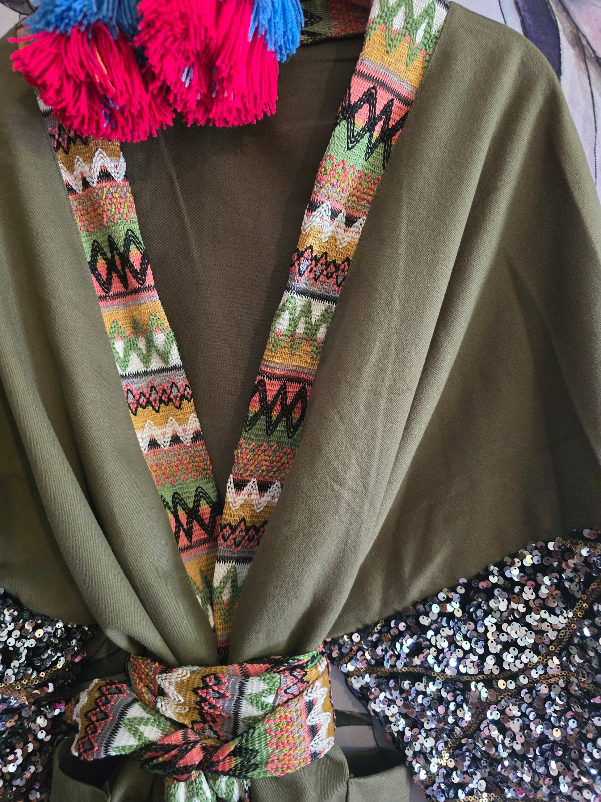 The NOMAD SEQUINS AND CROCHET VAGABOND