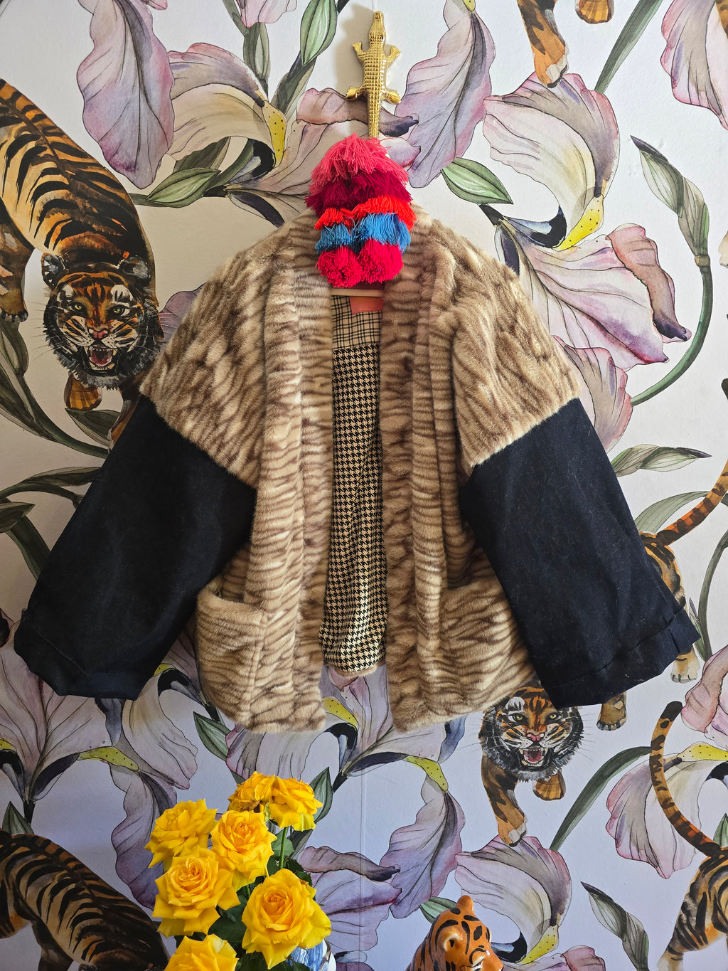 The DENIM & FAUX FUR COOL GIRL JACKET