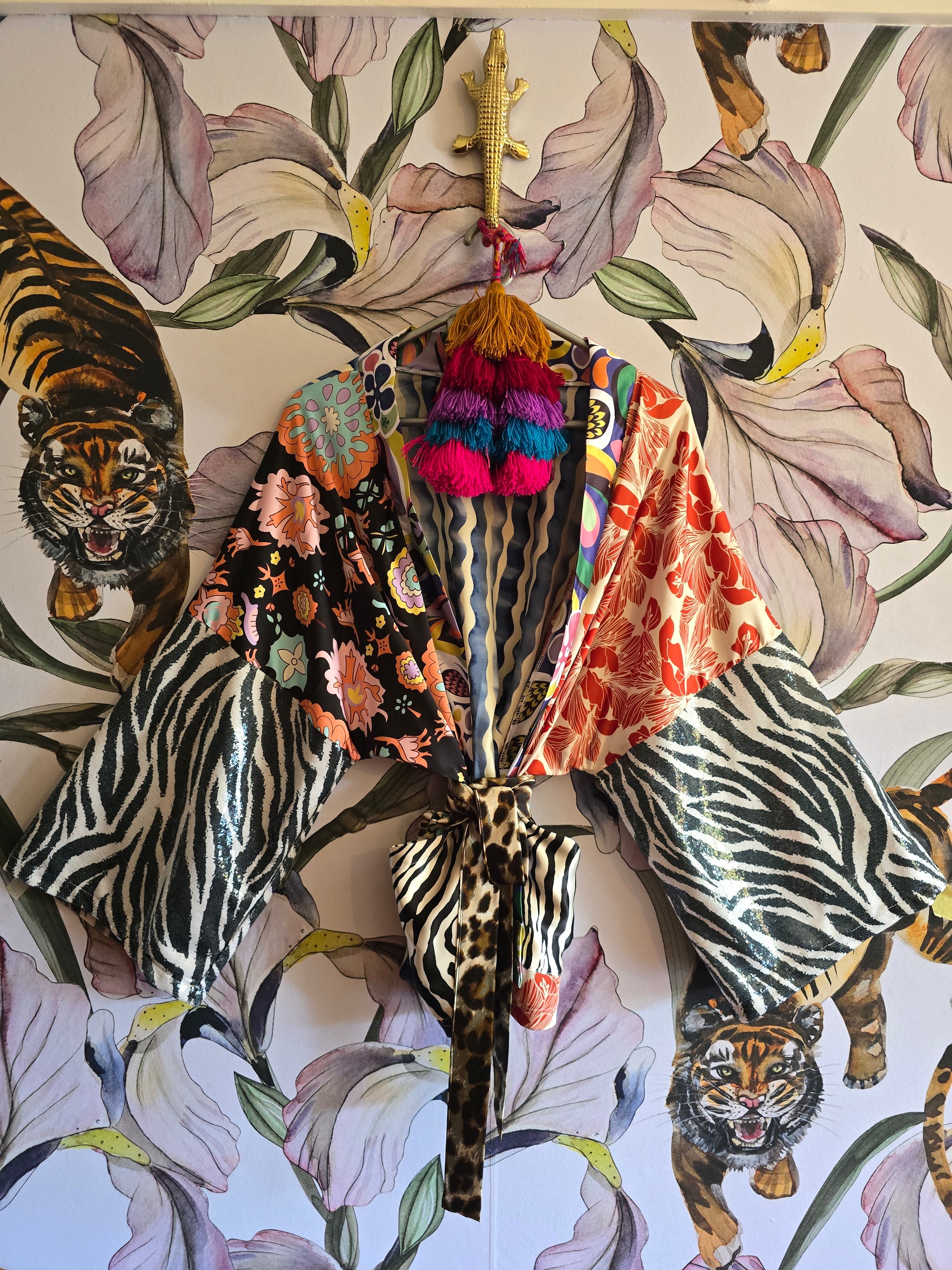 The PUCCI ZEBRA CROPPED KIMONO