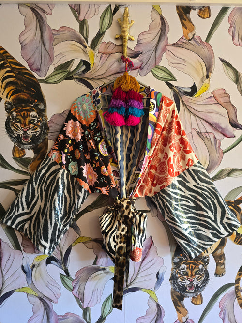 The PUCCI ZEBRA CROPPED KIMONO