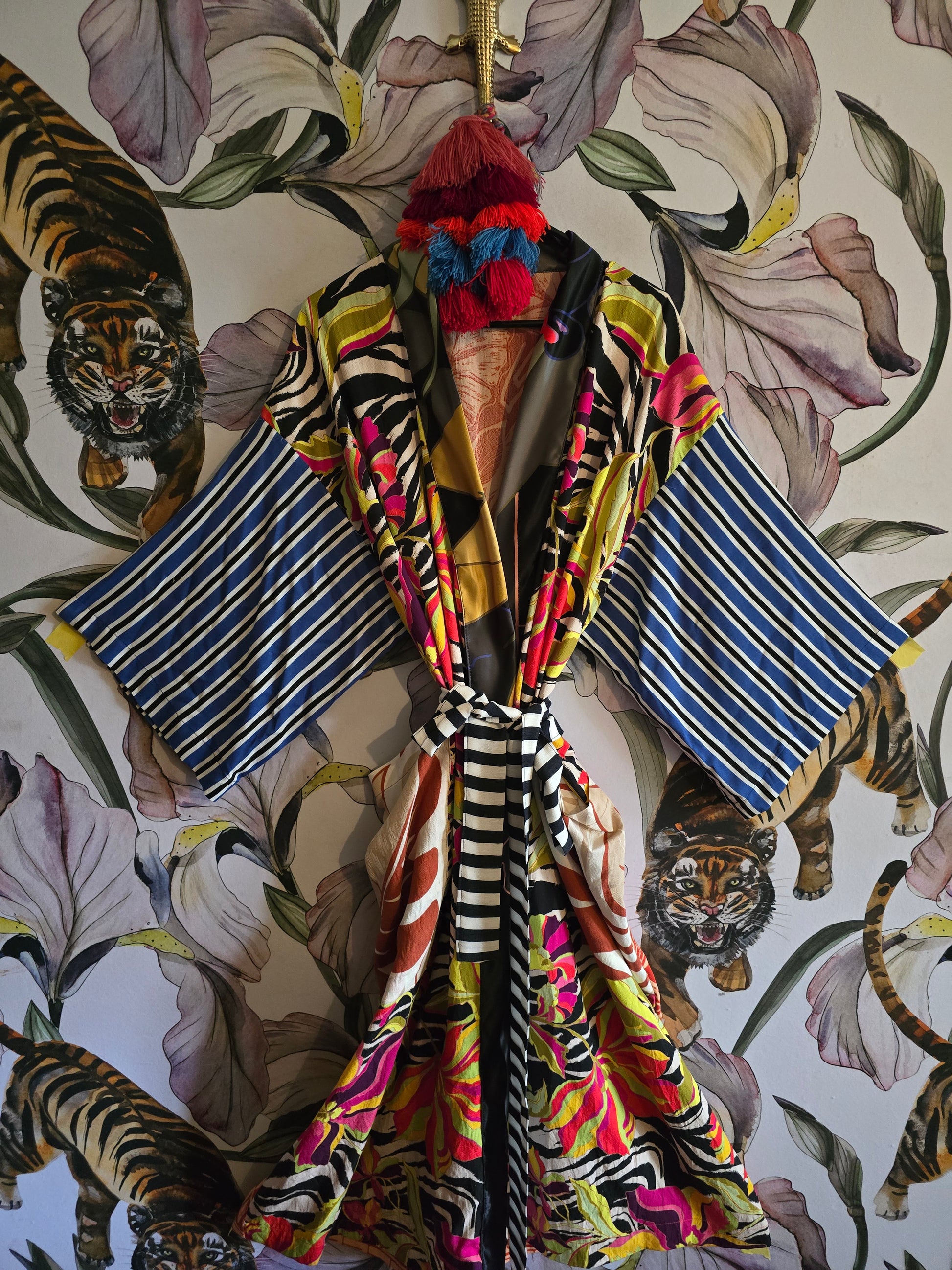 The ZEBRA & JUNGLE KIMONO