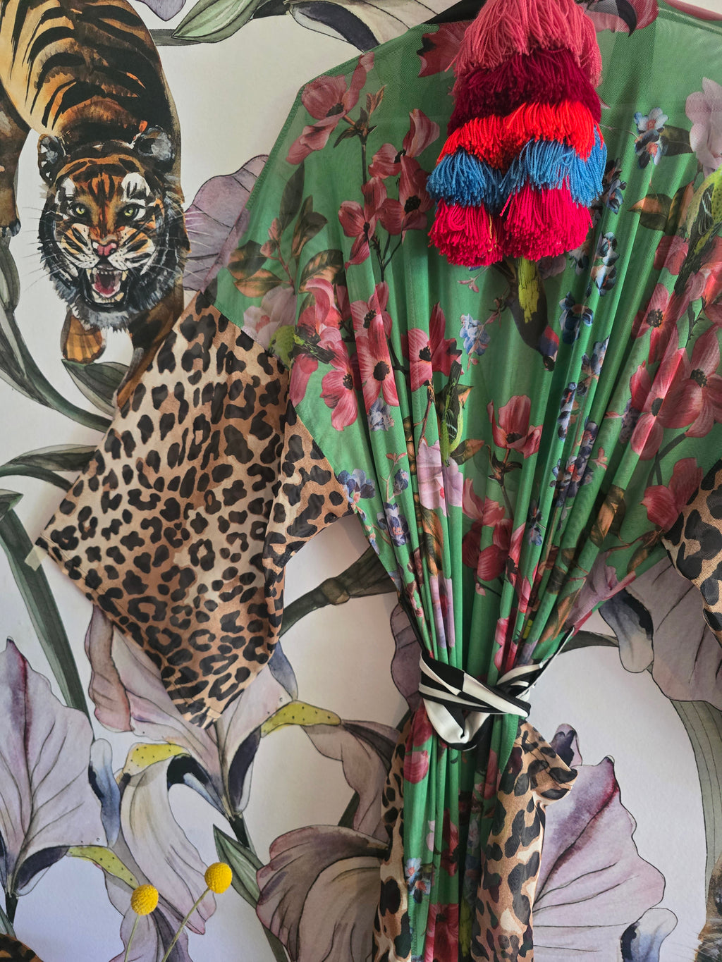 The WILD BIRD MESH KIMONO