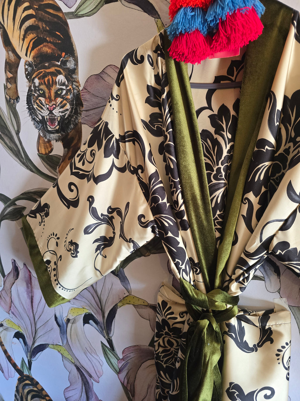 The JAPANDI SATIN & VELVET KIMONO