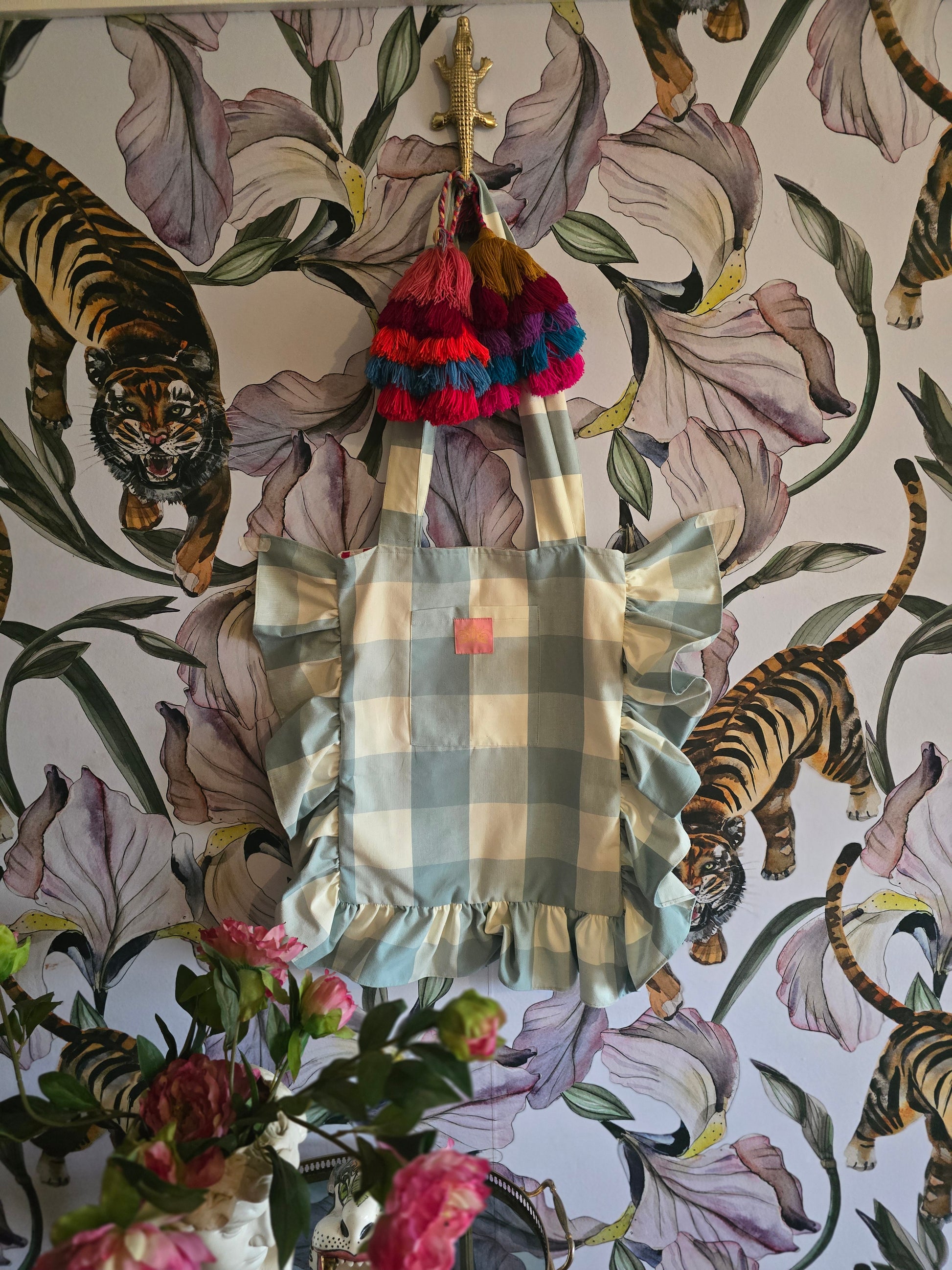 The FRILL/TOTE/BEACHBAG/ CHRISTMAS STOCKING