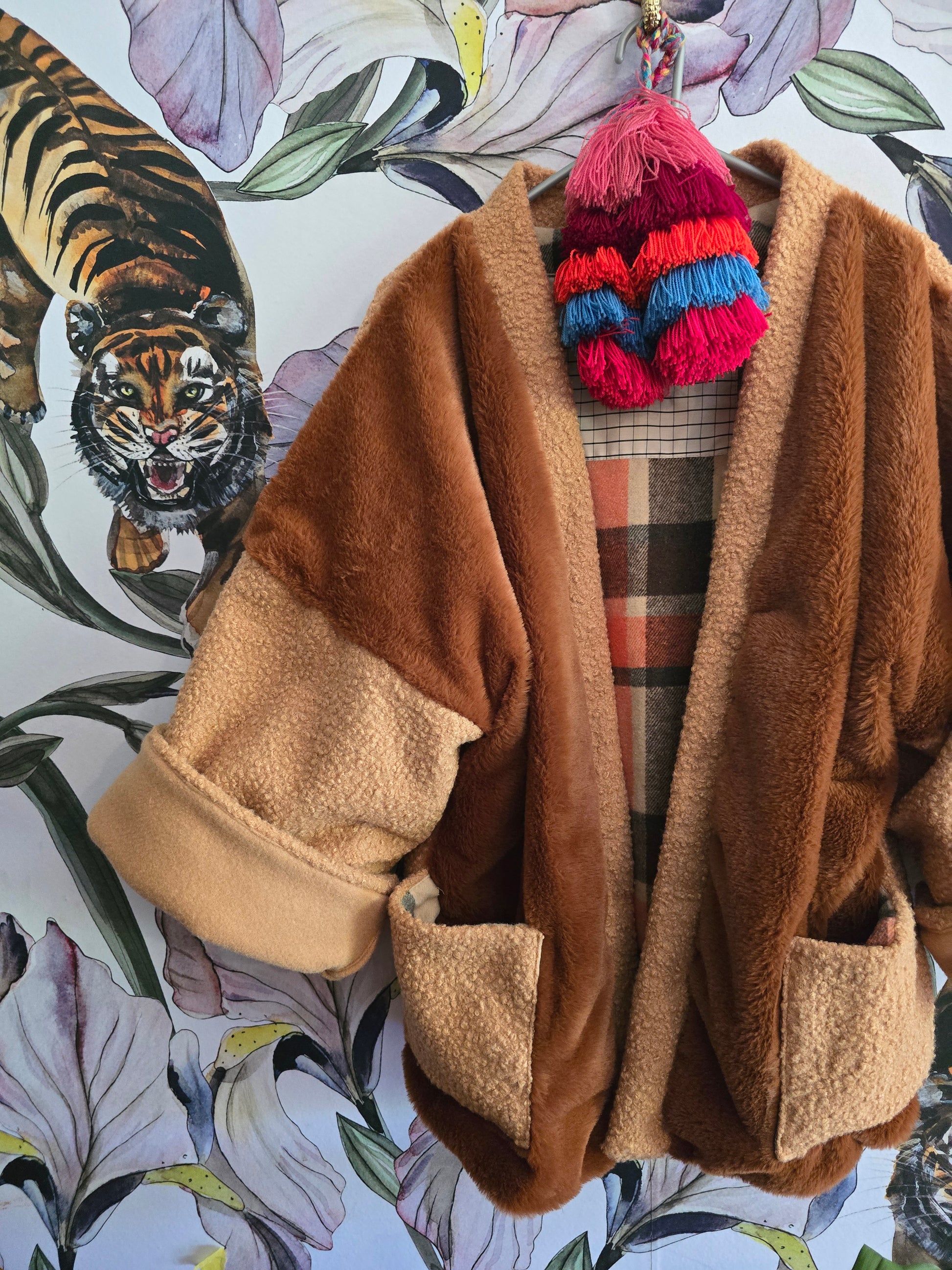 The LUMBER JILL FAUX FUR REVERSIBLE JACKET