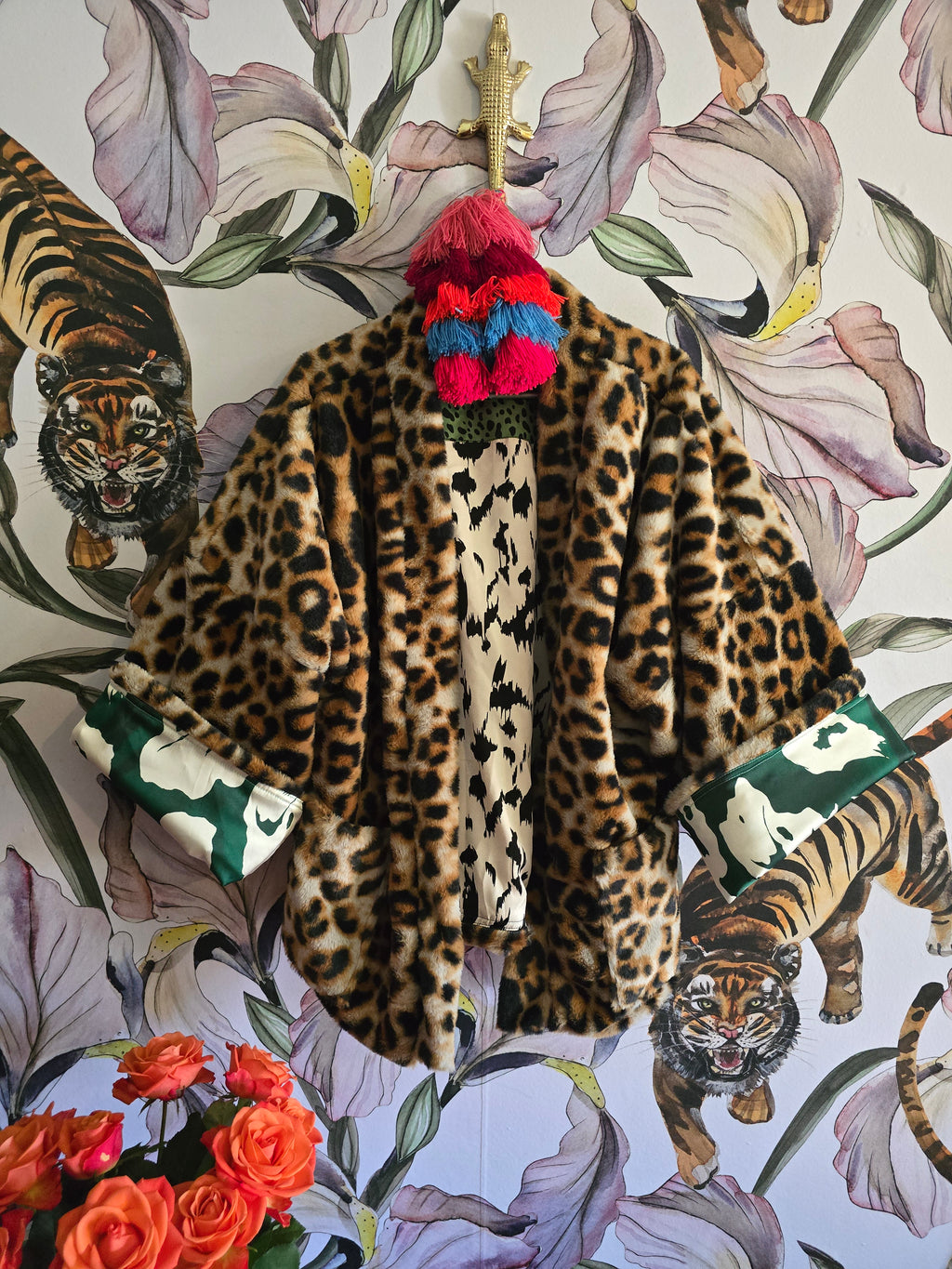 The LEOPARD FAUX FUR FULLY REVERSIBLE JACKET 🐆