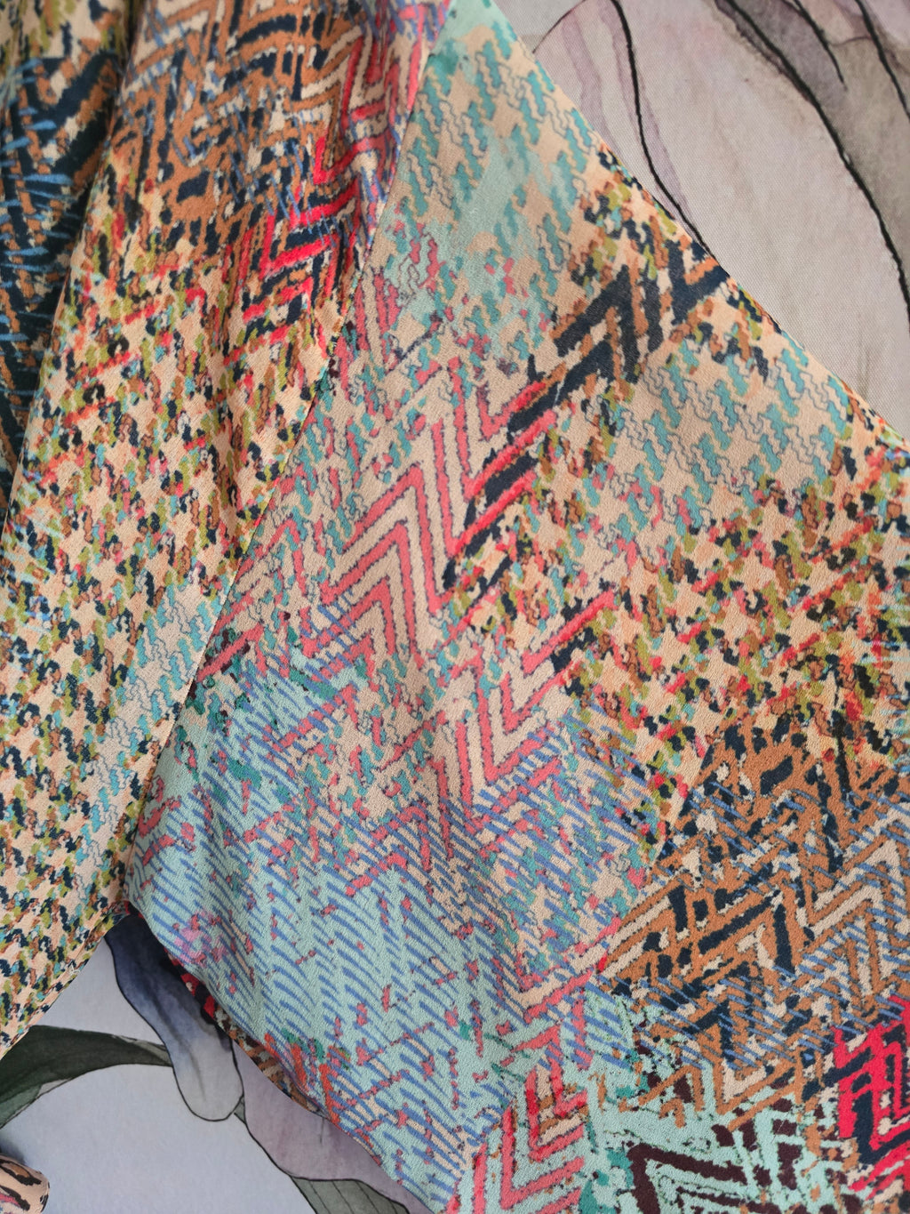 The SHE WAS AN ARTIST SHEER CHIFFON KIMONO