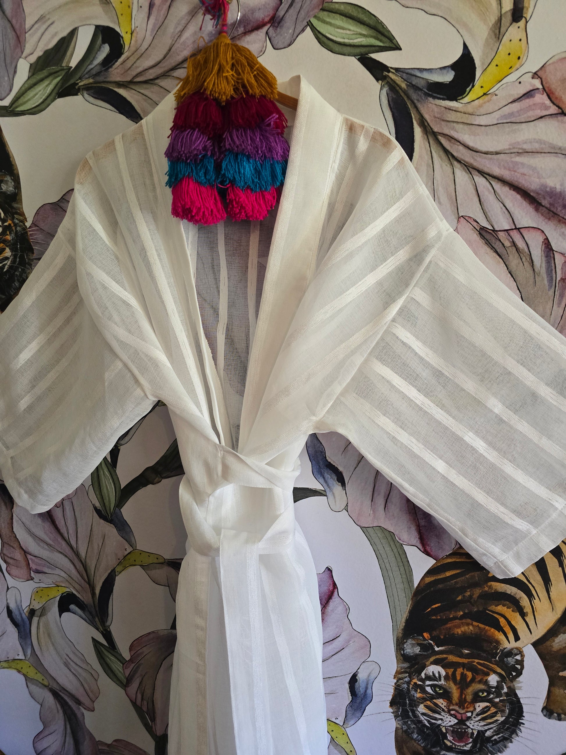 The LAMU SHEER  MUSLIN KIMONO