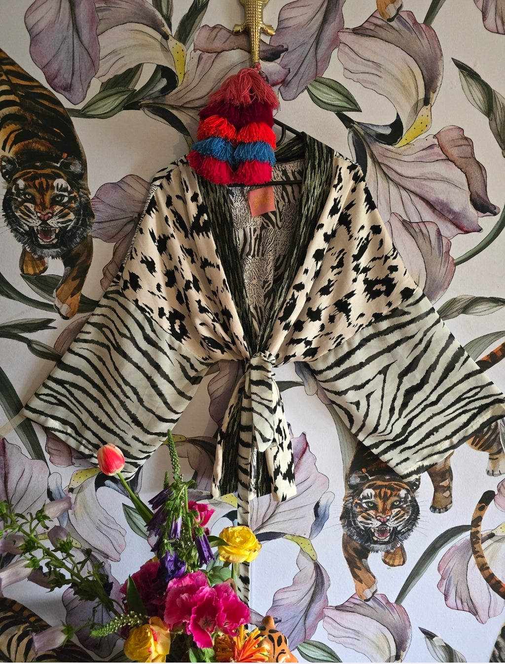 The SAFARI CROPPED KIMONO