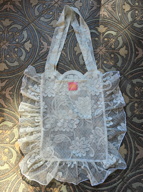 The VINTAGE BOHO LACE BEACH BAG