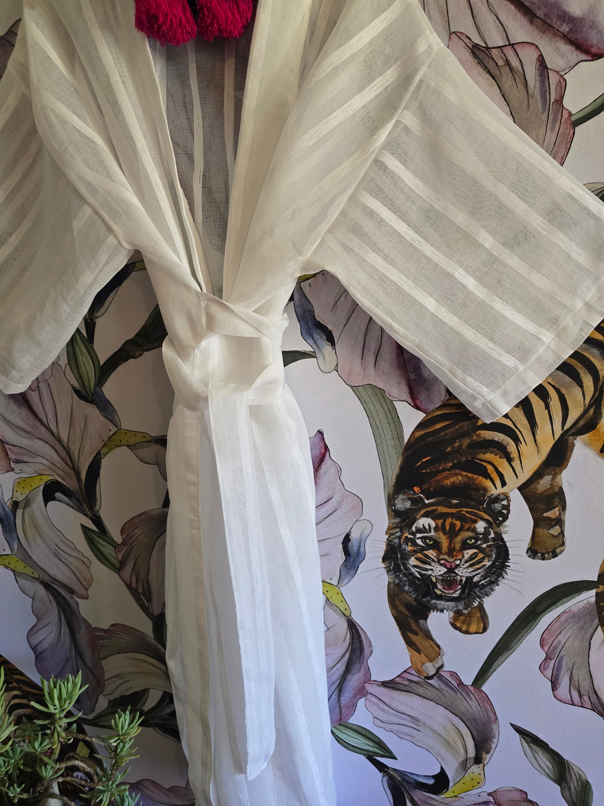 The LAMU SHEER  MUSLIN KIMONO