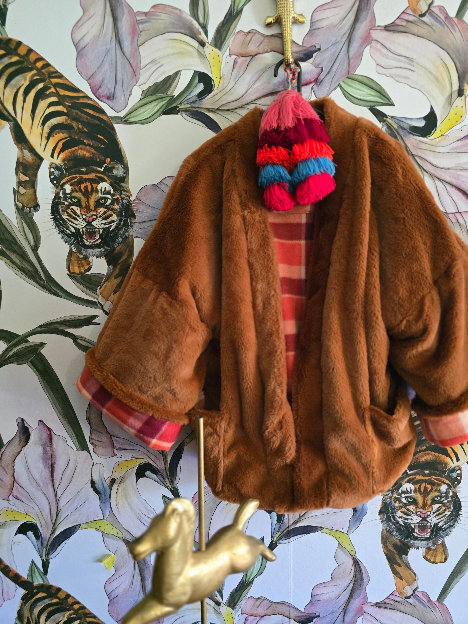 The MISTY MOUNTAINS FAUX FUR & FLEECE REVERSIBLE JACKET