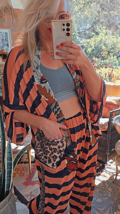 The STIPE SET IN KNIT