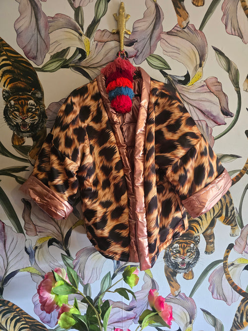 The PINK & LEOPARD PUFFER