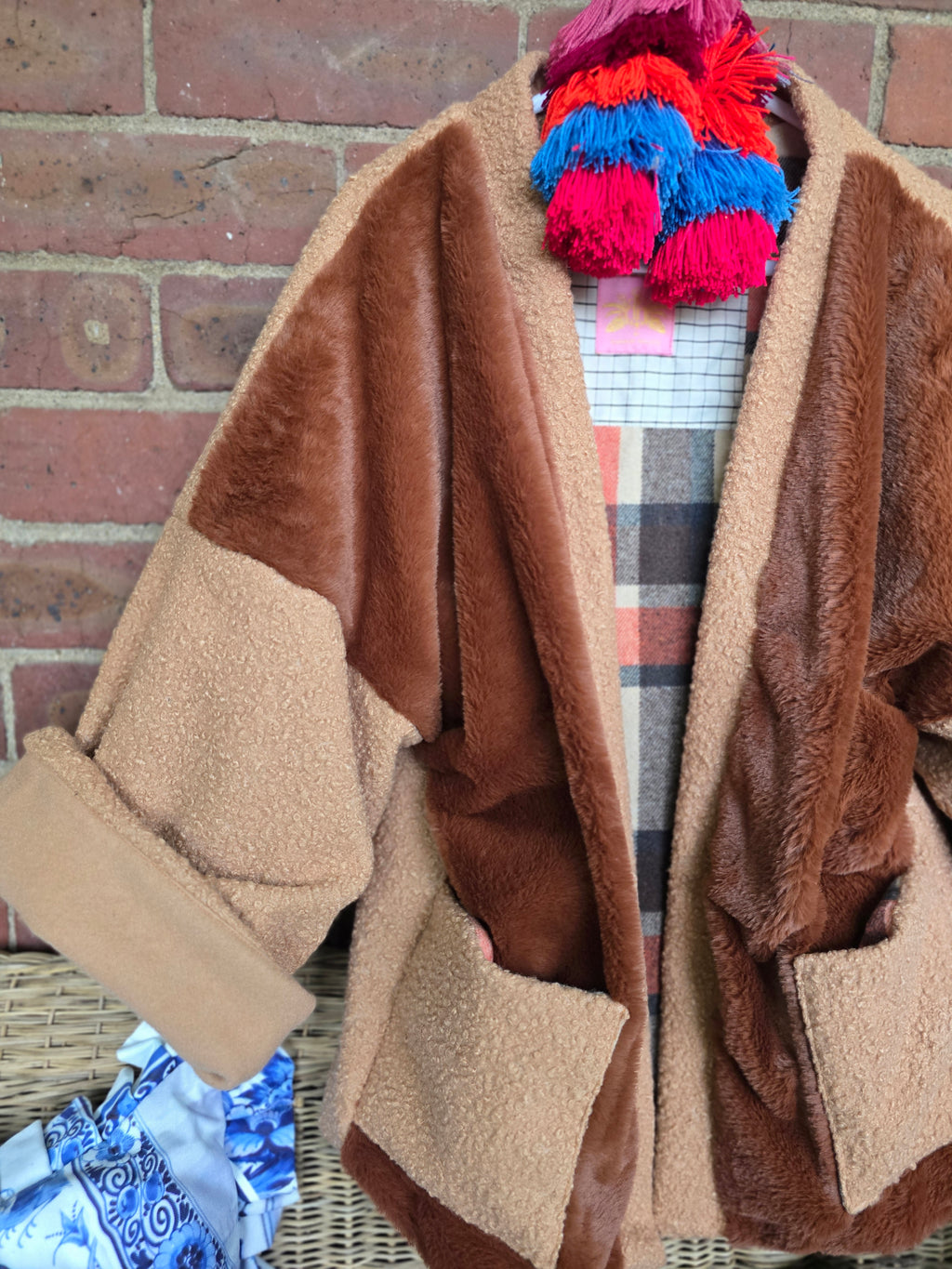 The LUMBER JILL REVERSIBLE FAUX FUR JACKET