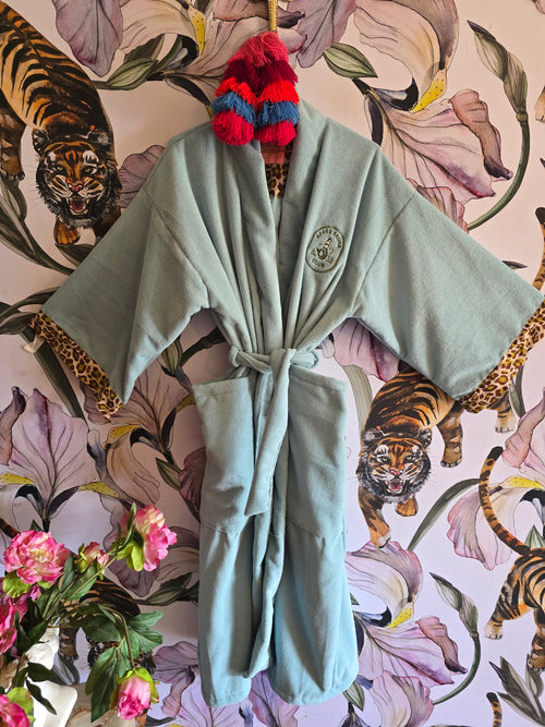 APRÈ SAUNA TOWLING GOWN BABY BLUE