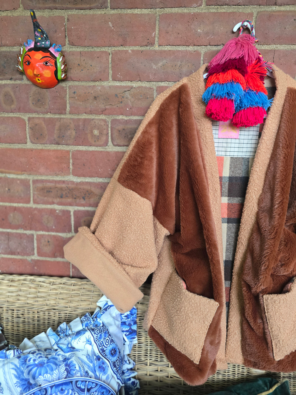 The LUMBER JILL REVERSIBLE FAUX FUR JACKET