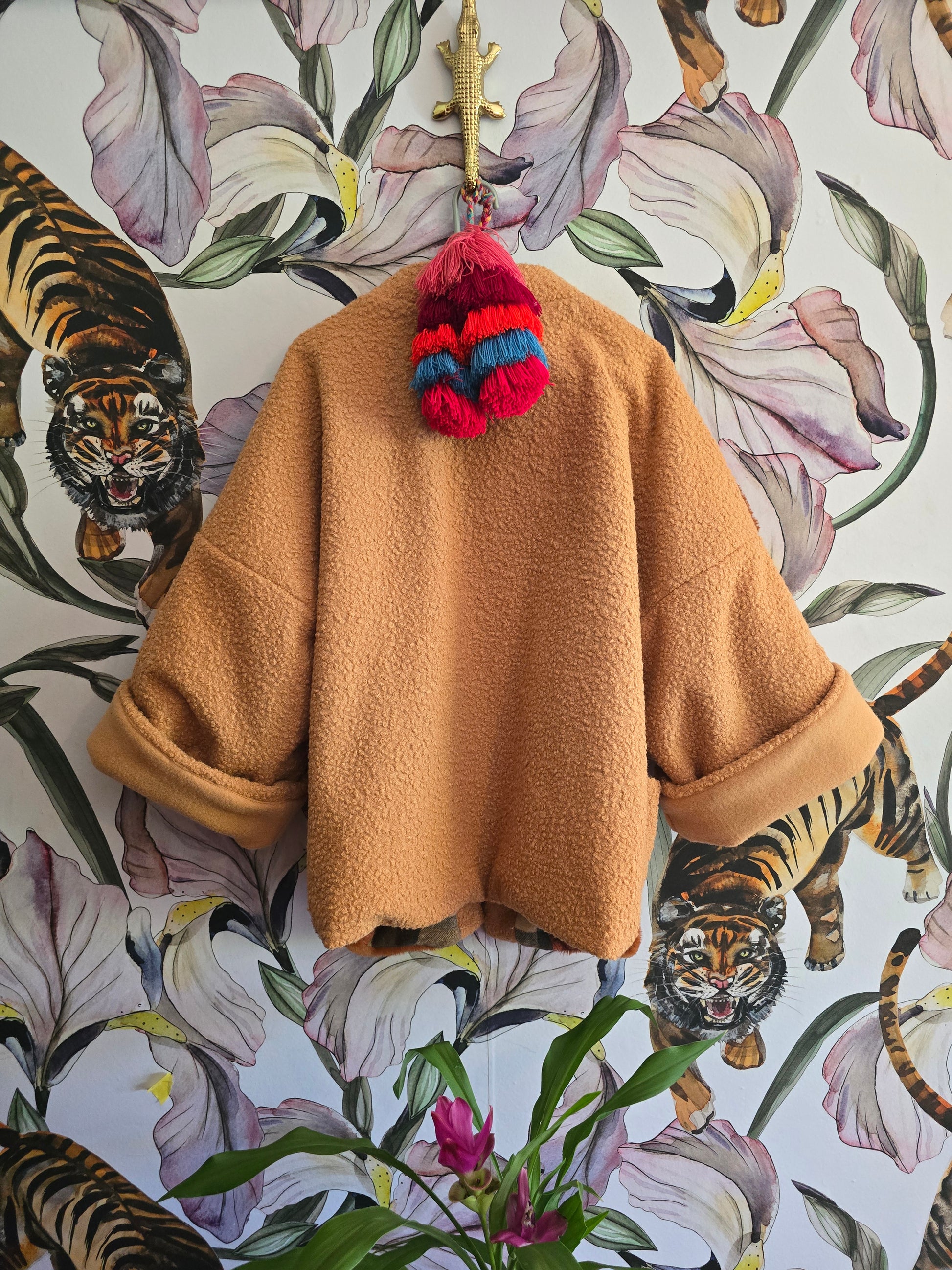 The LUMBER JILL FAUX FUR REVERSIBLE JACKET