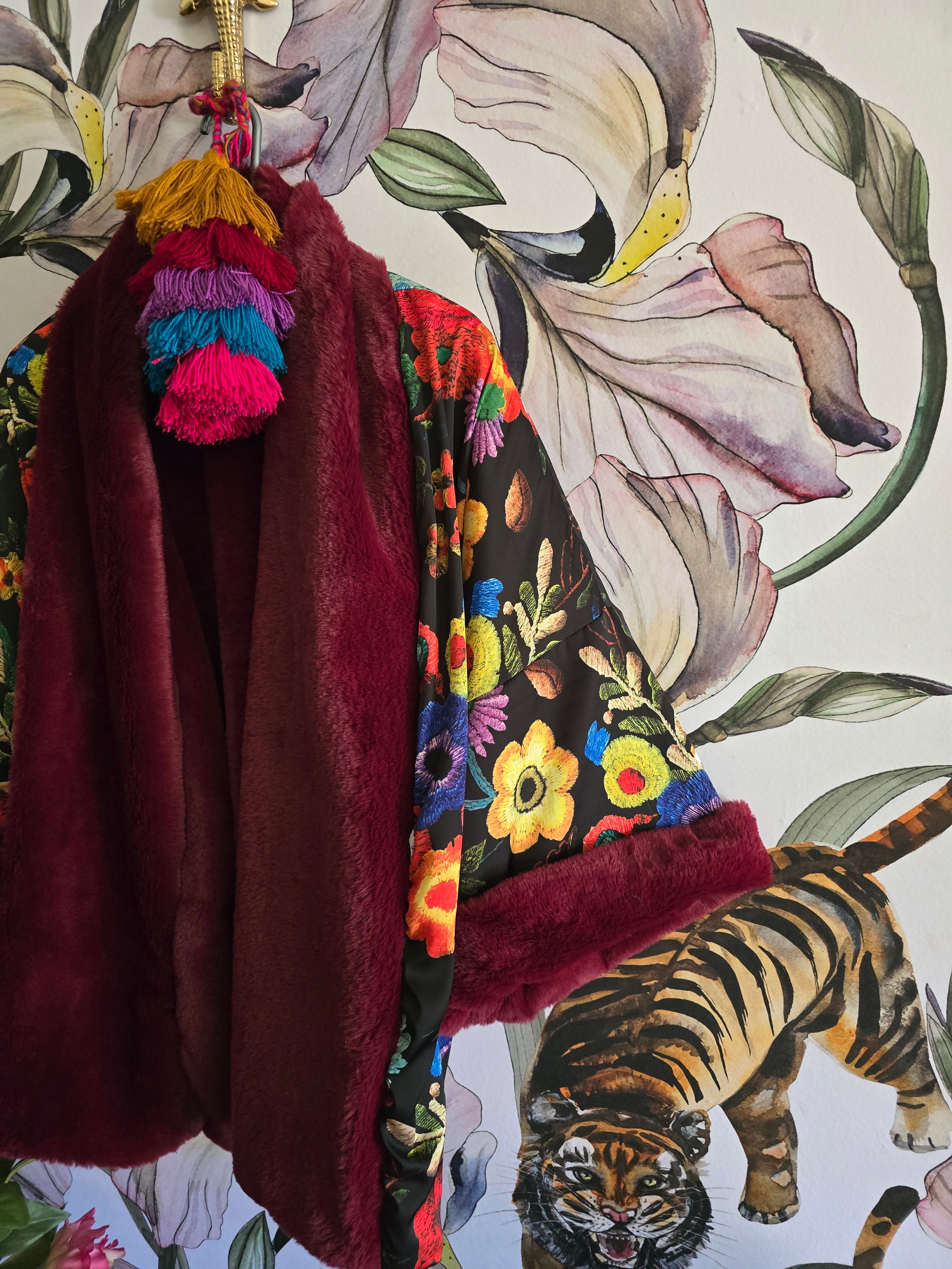 The REVERSIBLE LUXE FAUX FUR BOMBER JACKET