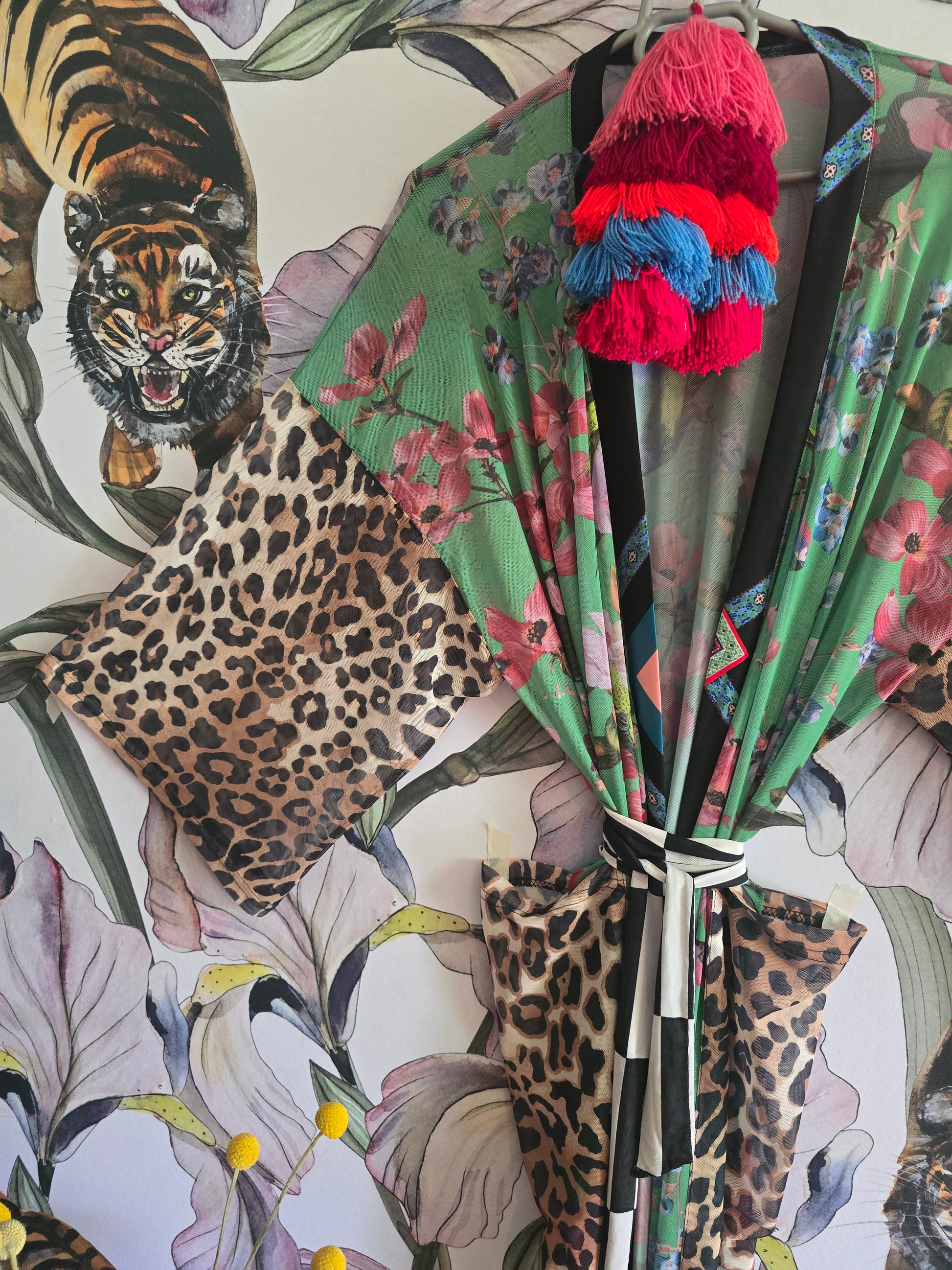 The WILD BIRD MESH KIMONO