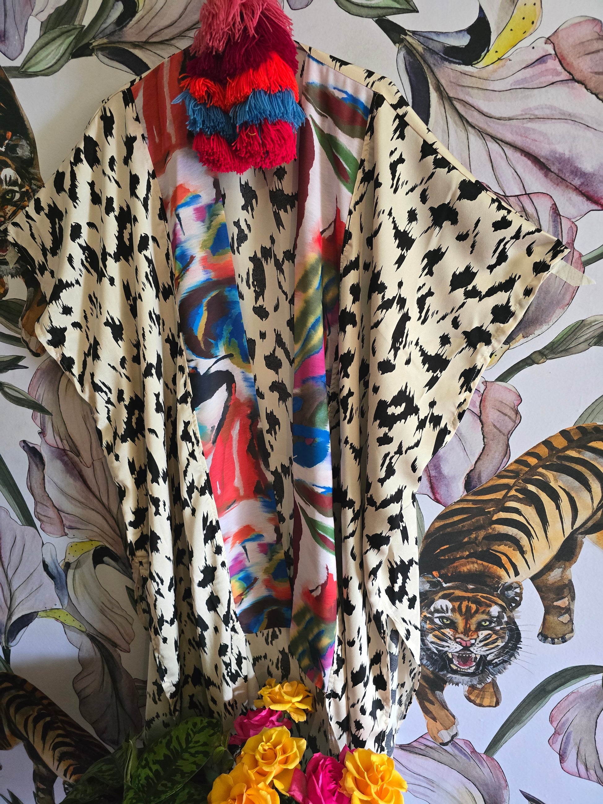 The LEOPARD SLIT KIMONO