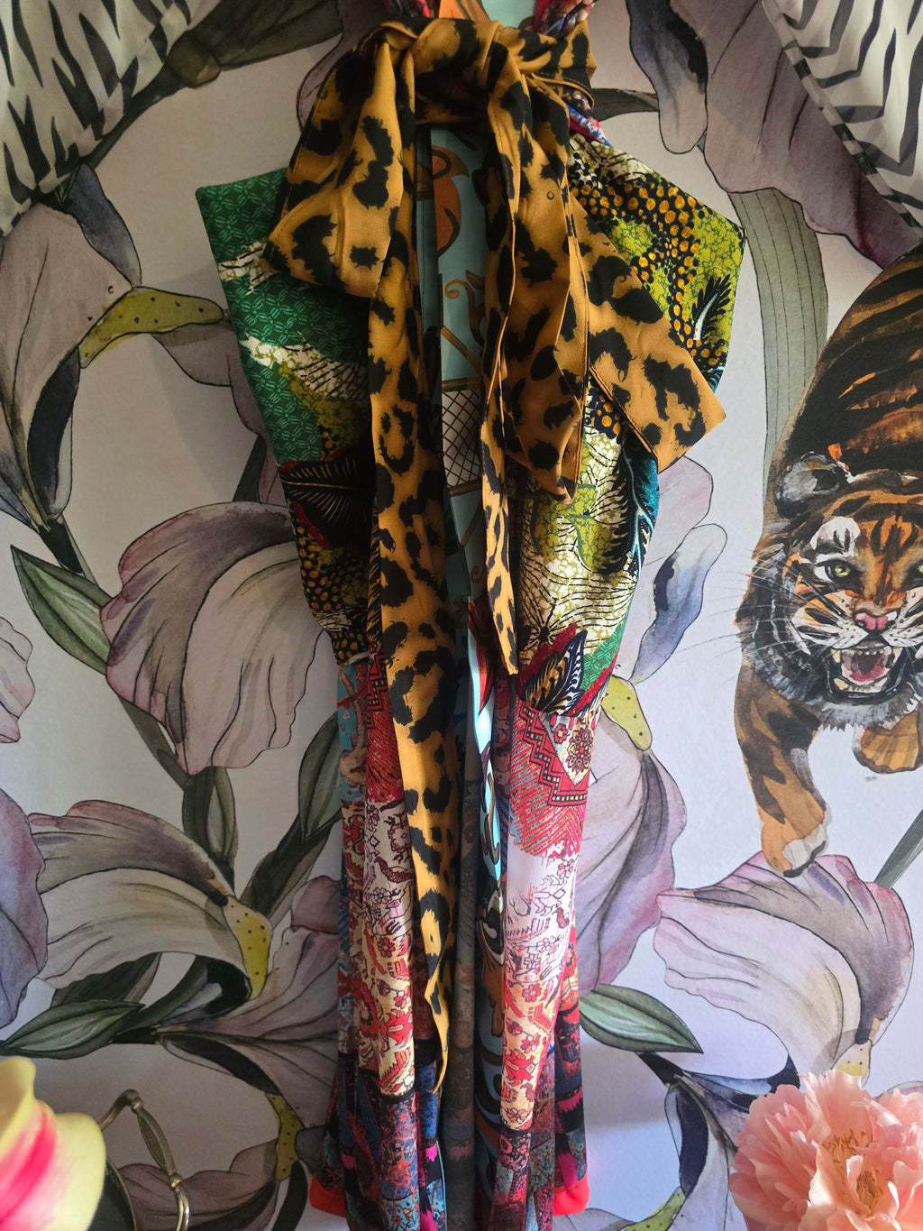 The JUNGLE & PAISLY KIMONO WITH ZEBRA SLEEVE #4