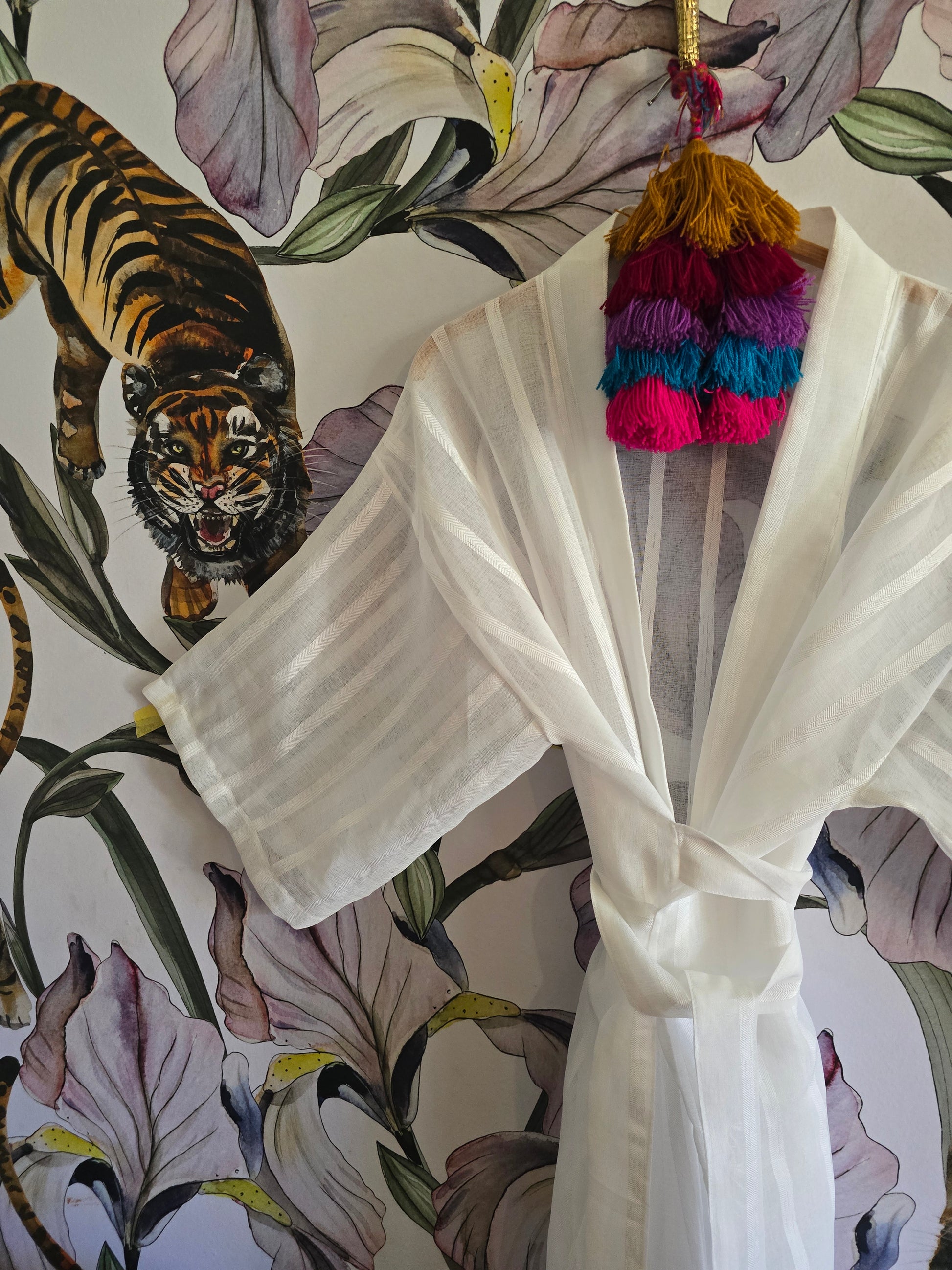 The LAMU SHEER  MUSLIN KIMONO