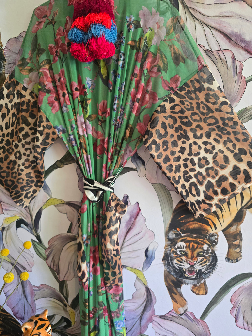 The WILD BIRD MESH KIMONO