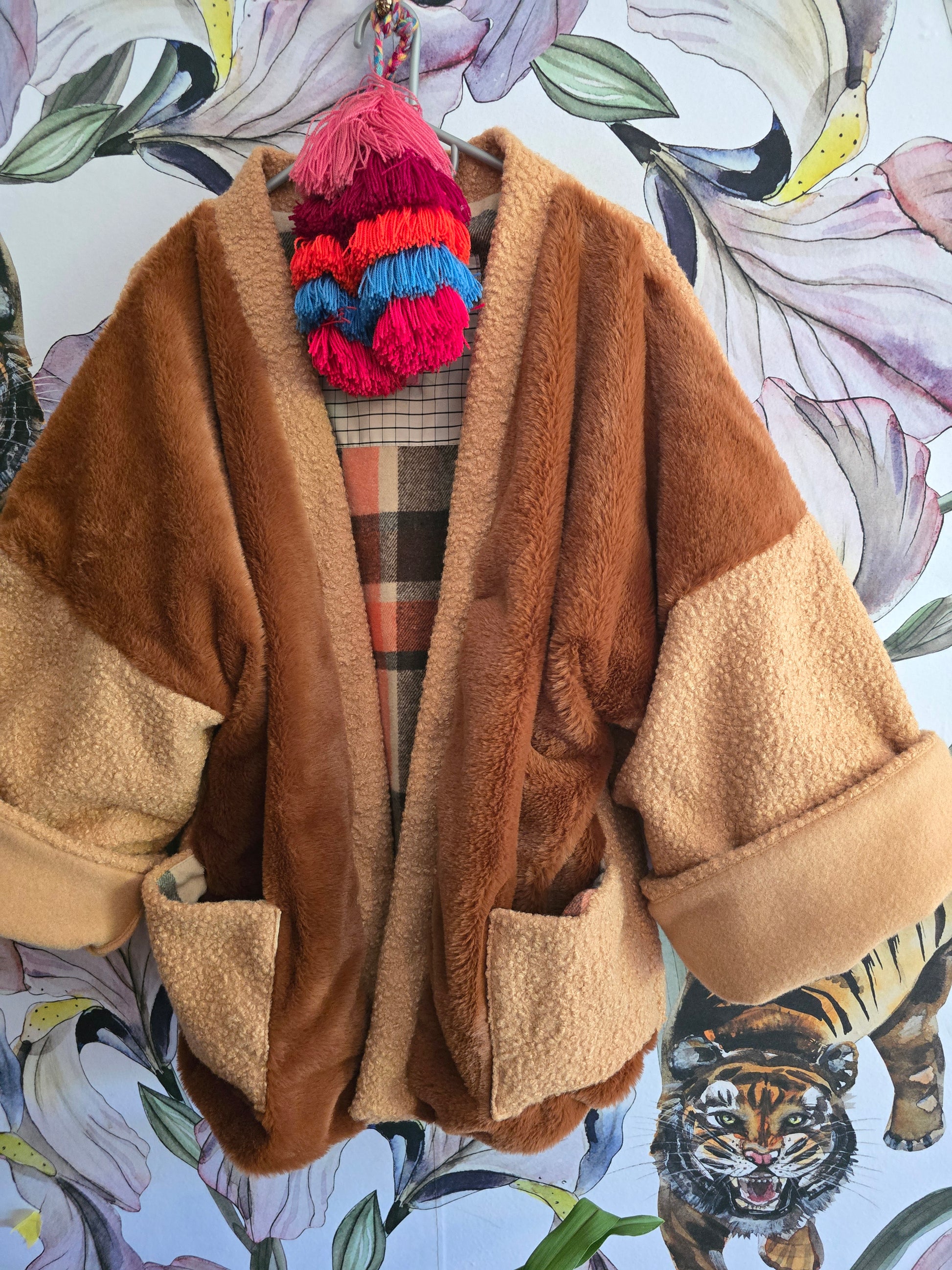 The LUMBER JILL FAUX FUR REVERSIBLE JACKET