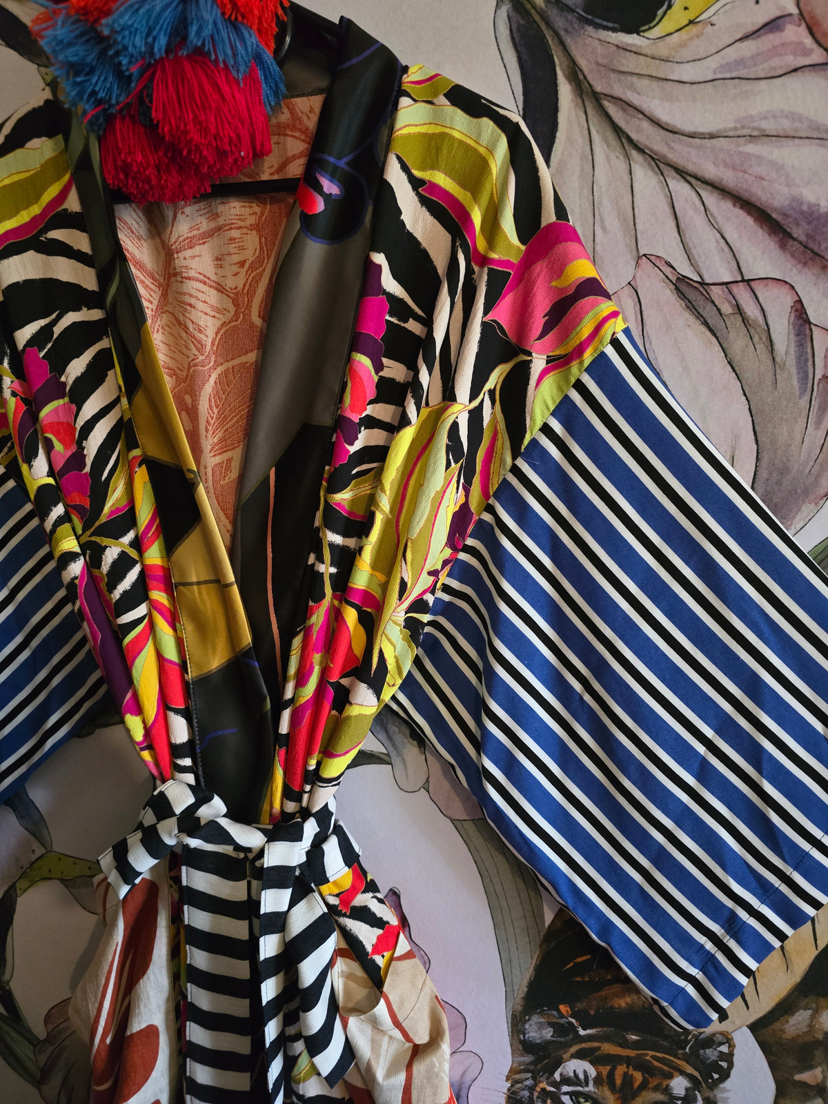 The ZEBRA & JUNGLE KIMONO