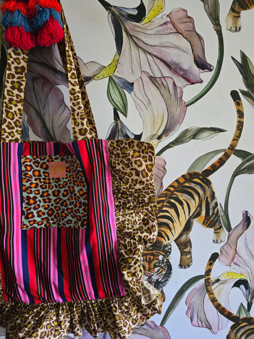 The STRIPE & LEOPARD PARTY TOTE.