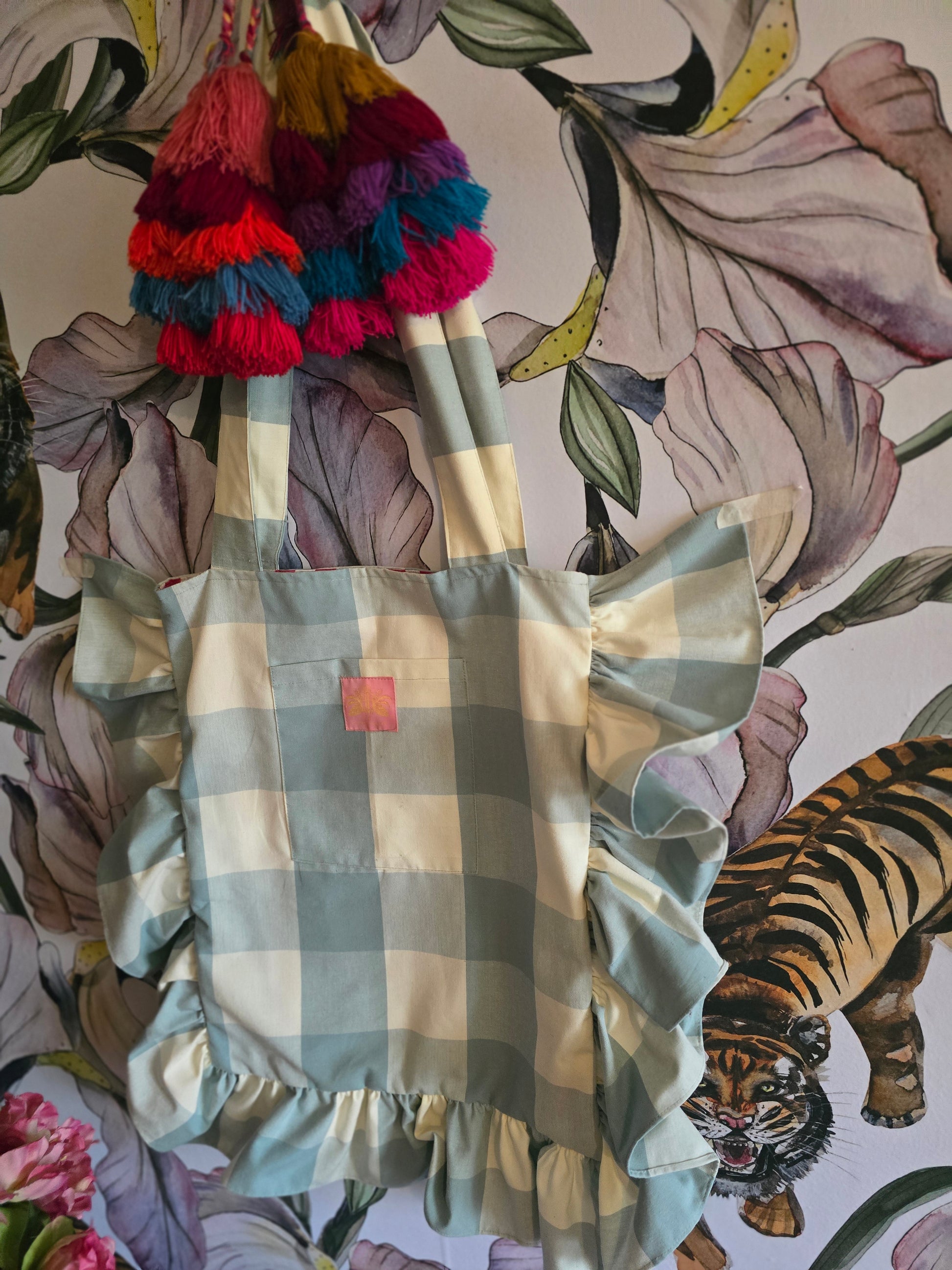 The FRILL/TOTE/BEACHBAG/ CHRISTMAS STOCKING