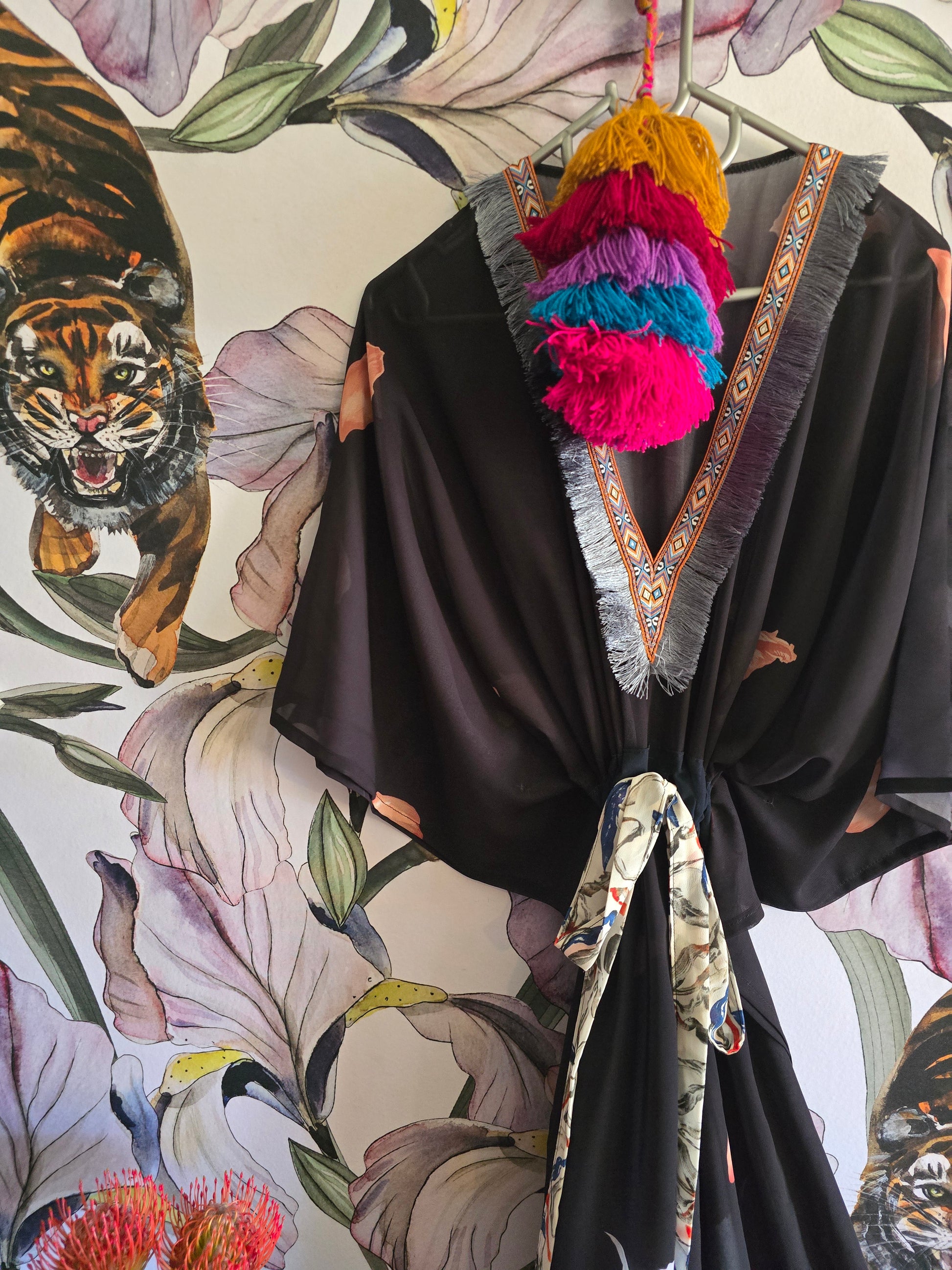 The TULIP LONG KAFTAN DARK NAVY