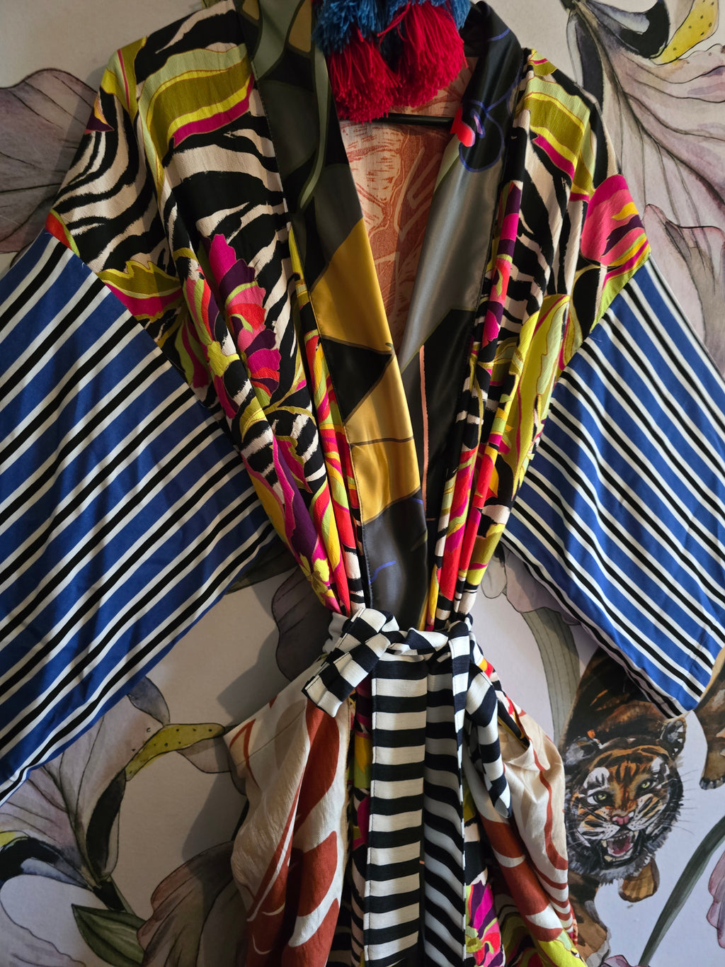 The ZEBRA & JUNGLE KIMONO