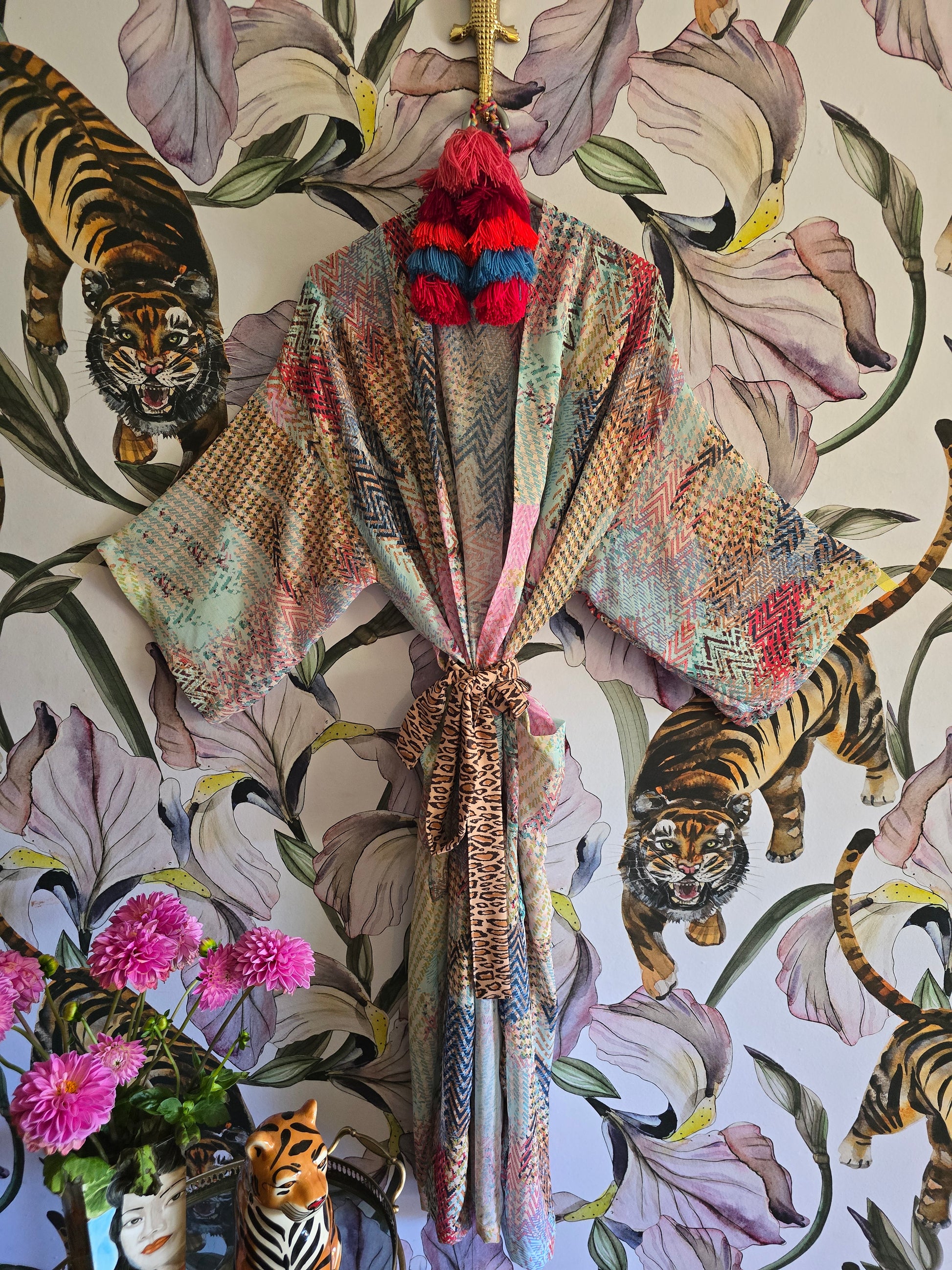 The SHE WAS AN ARTIST SHEER CHIFFON KIMONO