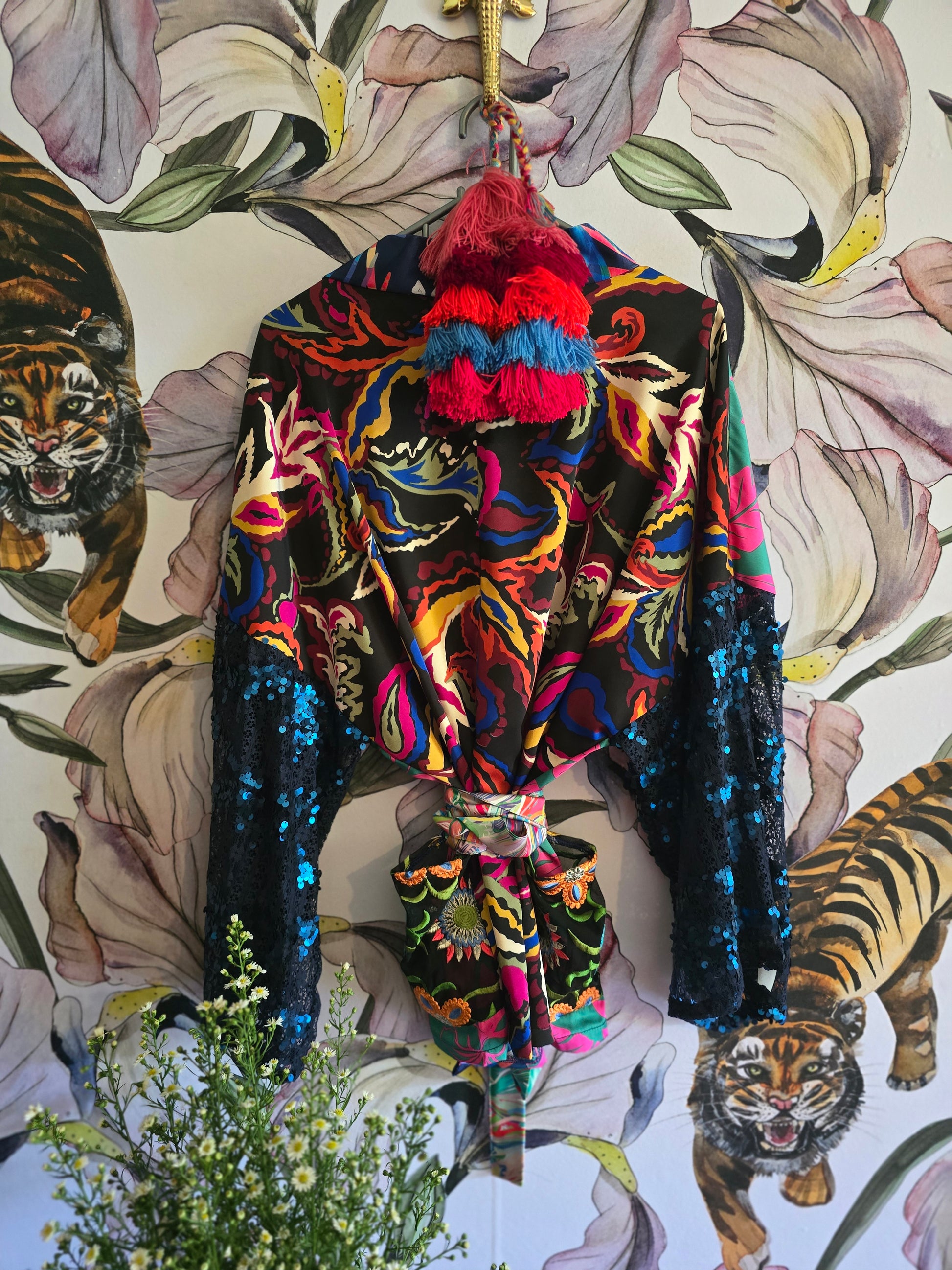 The ETRO PARTY cropped kimono