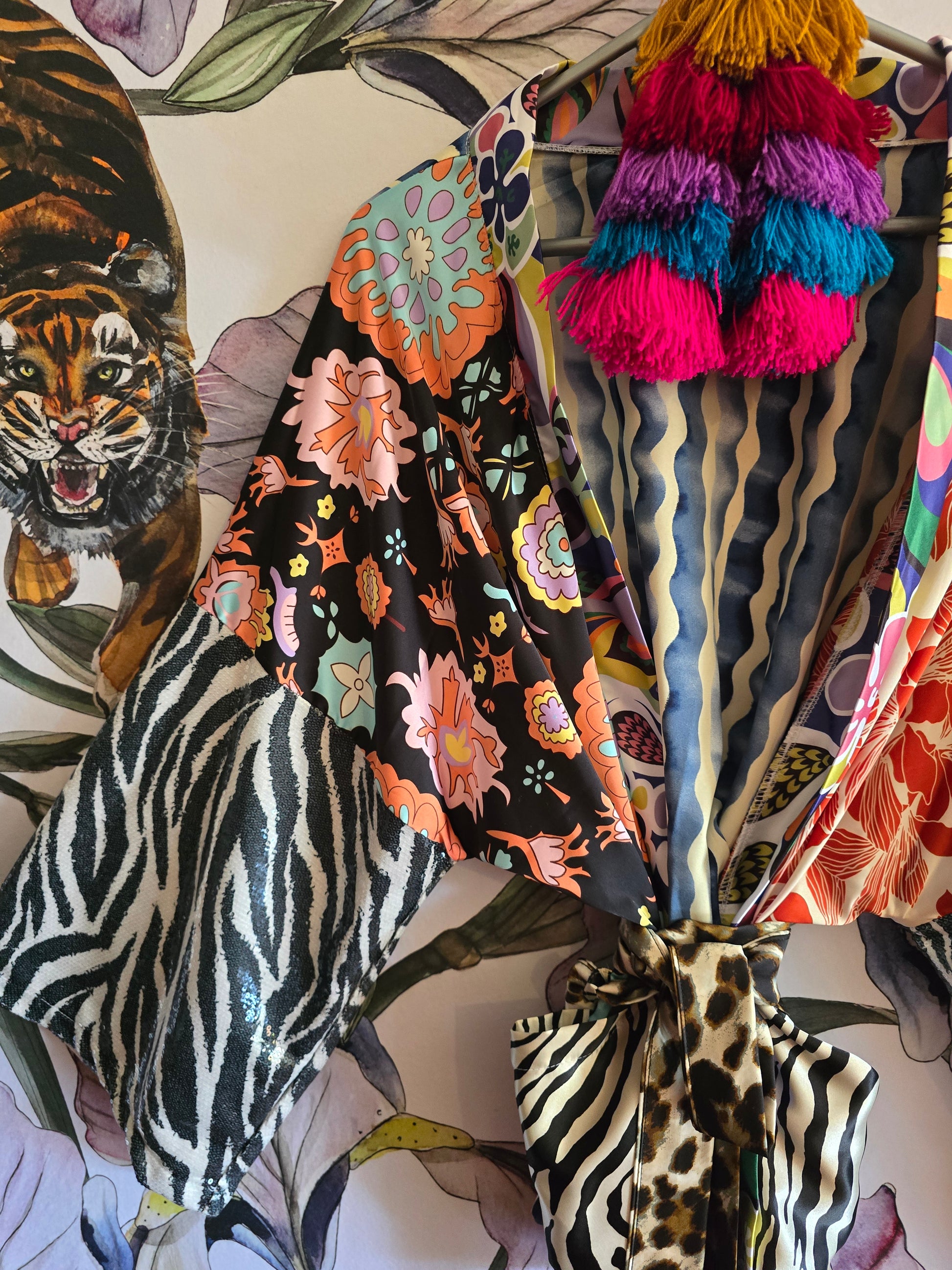 The PUCCI ZEBRA CROPPED KIMONO