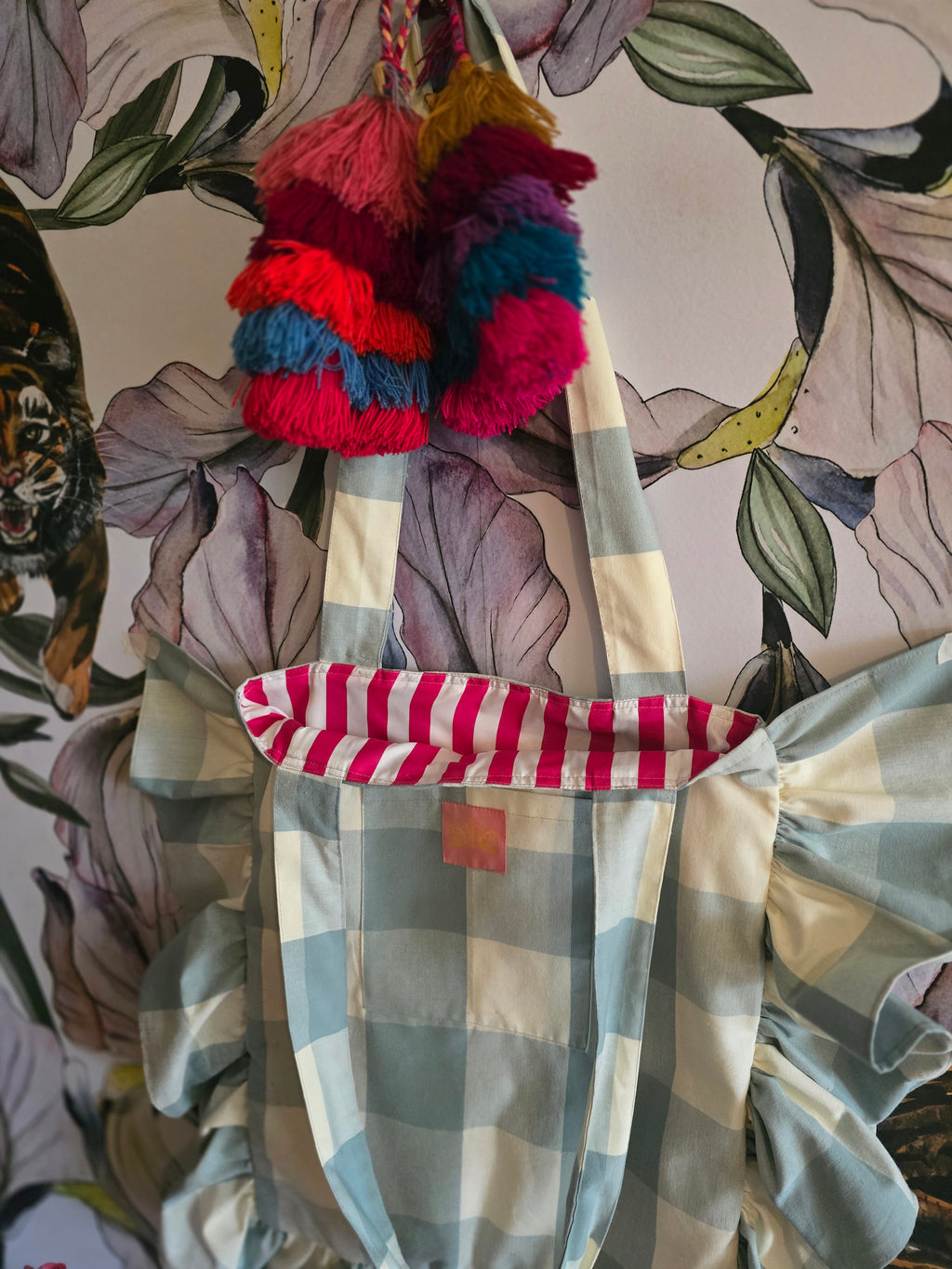 The FRILL/TOTE/BEACHBAG/ CHRISTMAS STOCKING