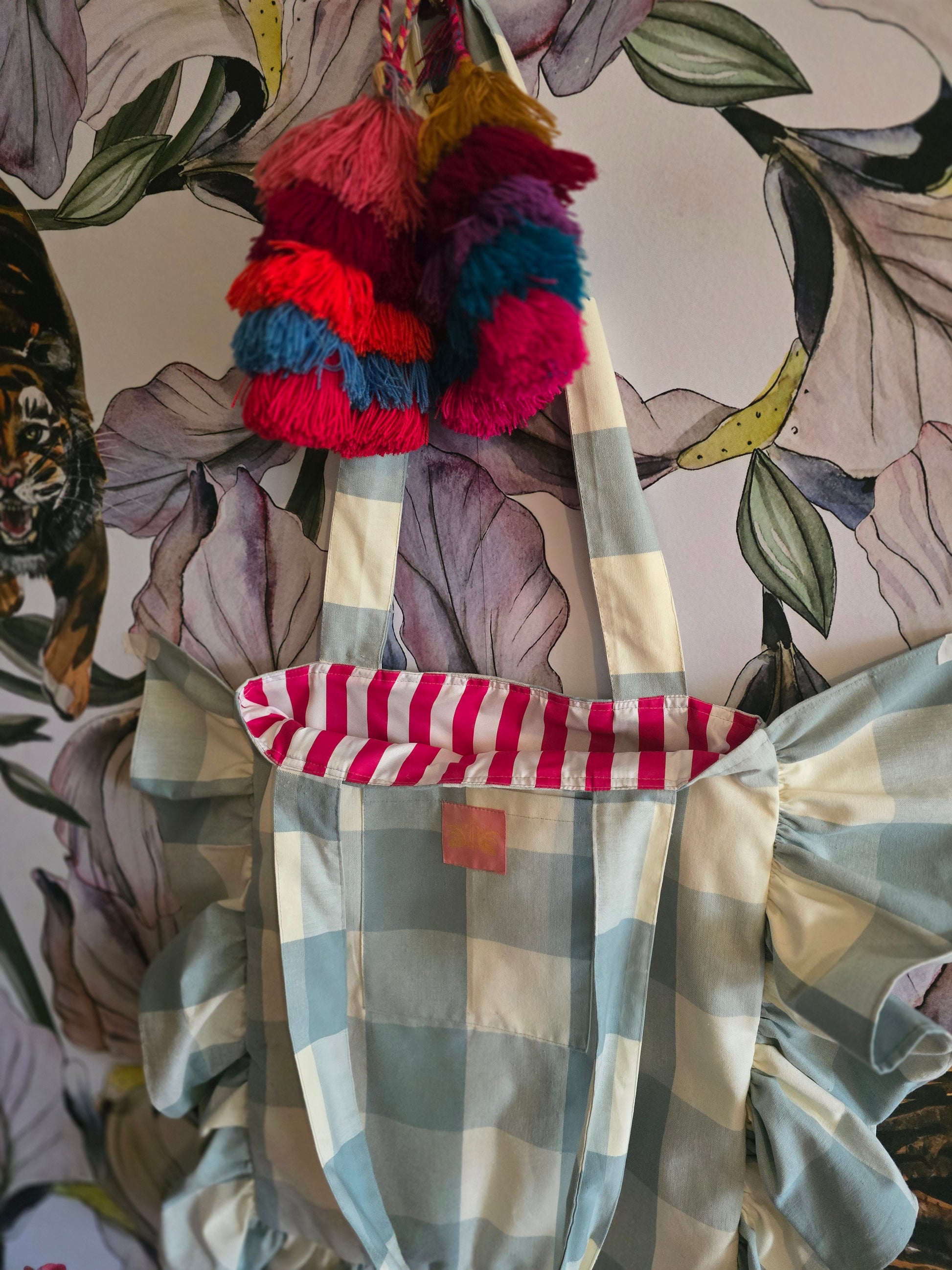 The FRILL/TOTE/BEACHBAG/ CHRISTMAS STOCKING