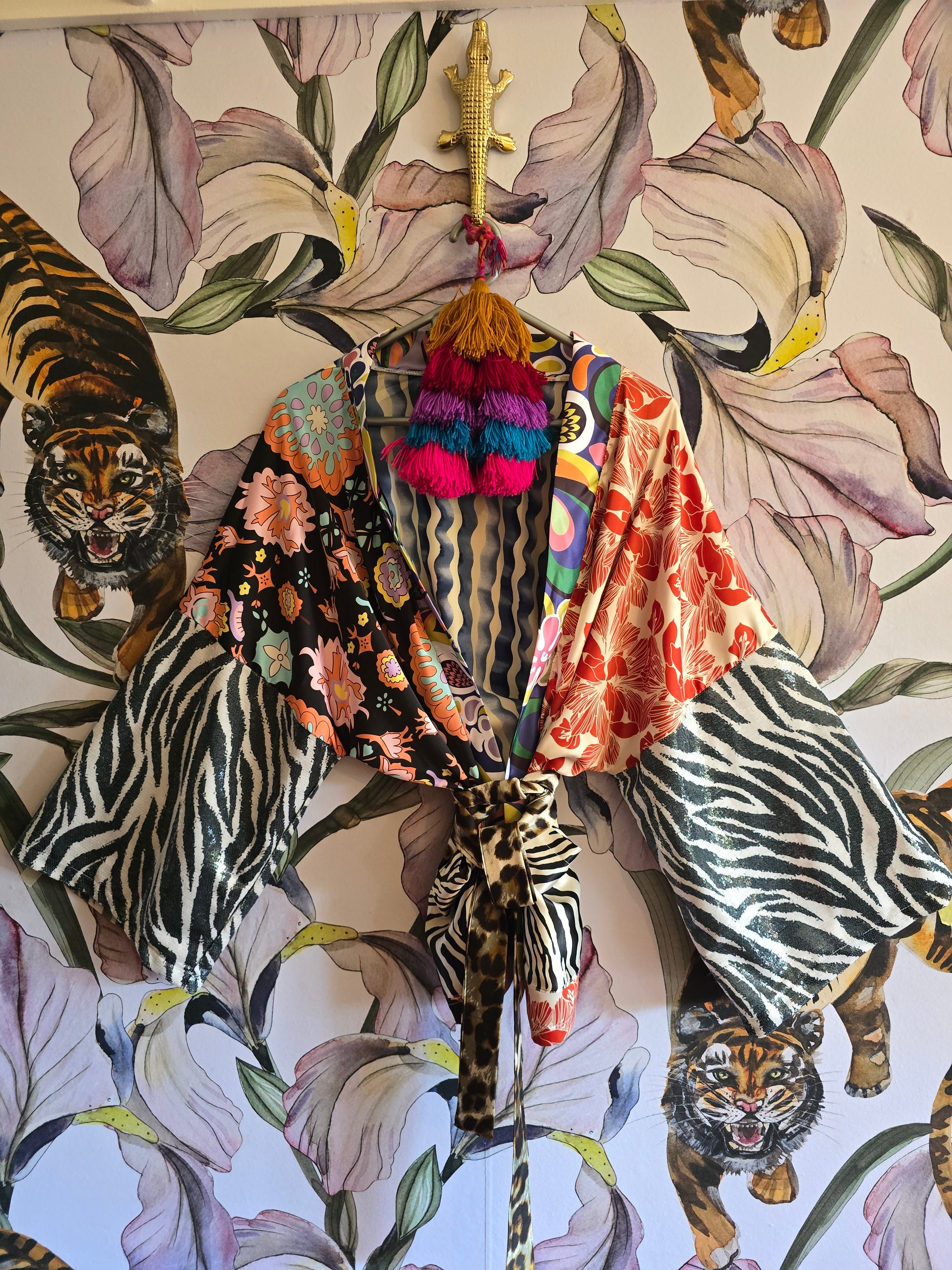 The PUCCI ZEBRA CROPPED KIMONO
