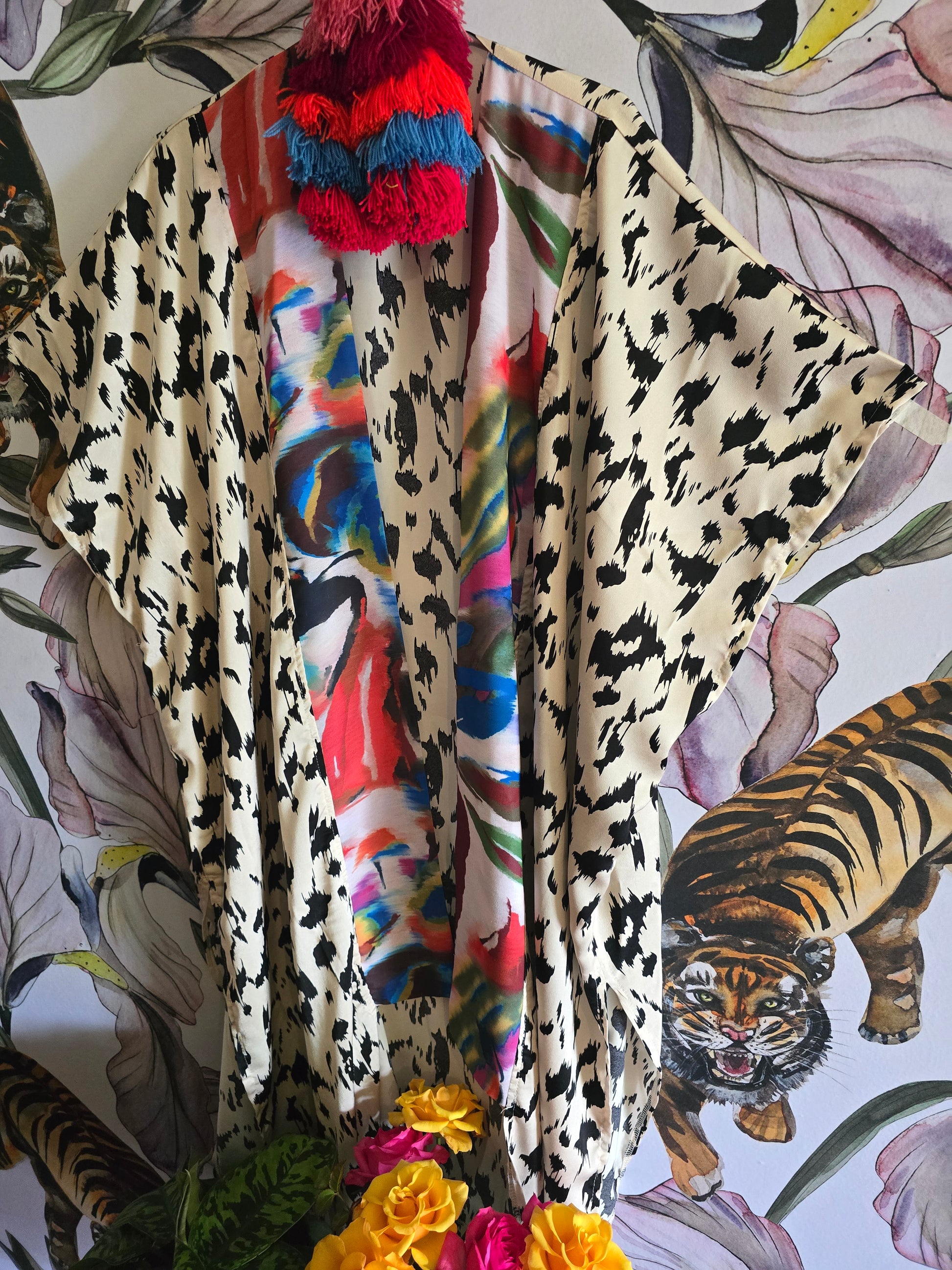 The LEOPARD SLIT KIMONO