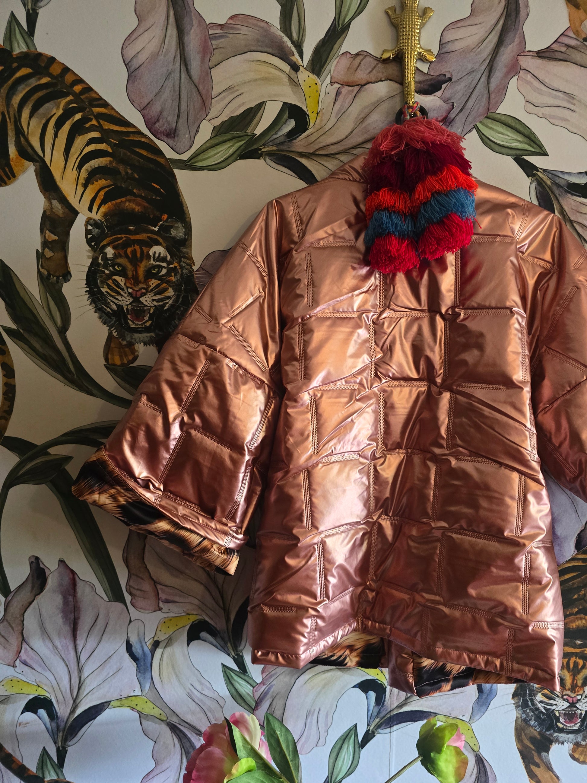 The PINK & LEOPARD PUFFER